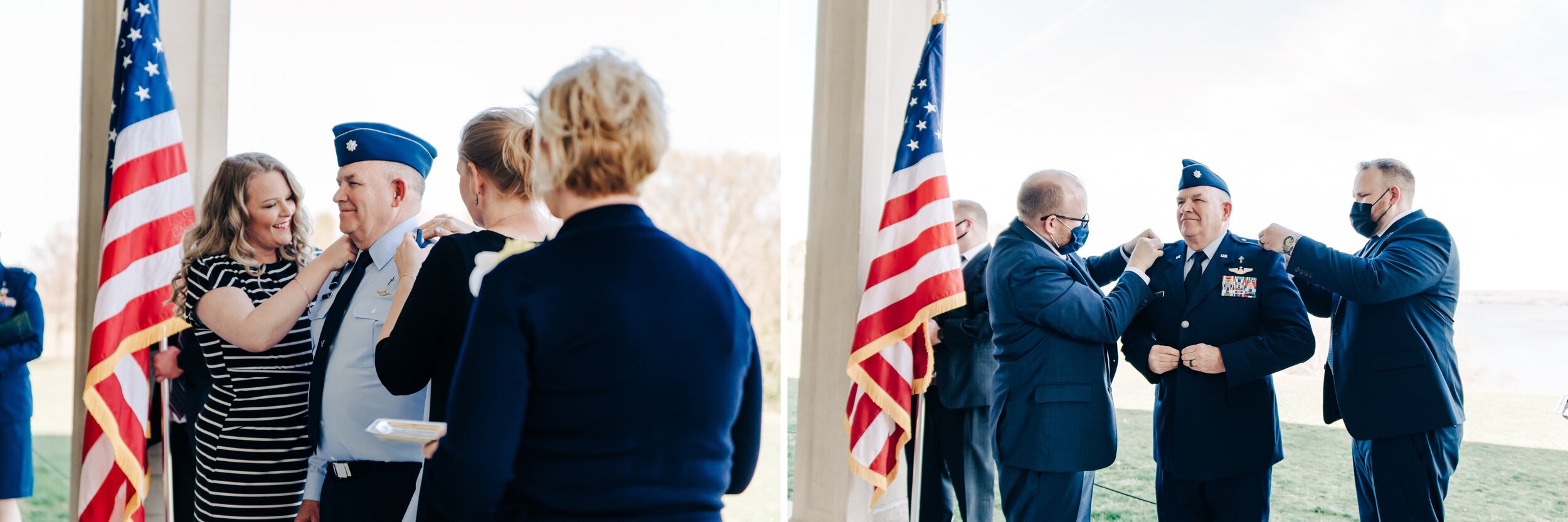 Air Force promotion at Mount Vernon Virginia. 