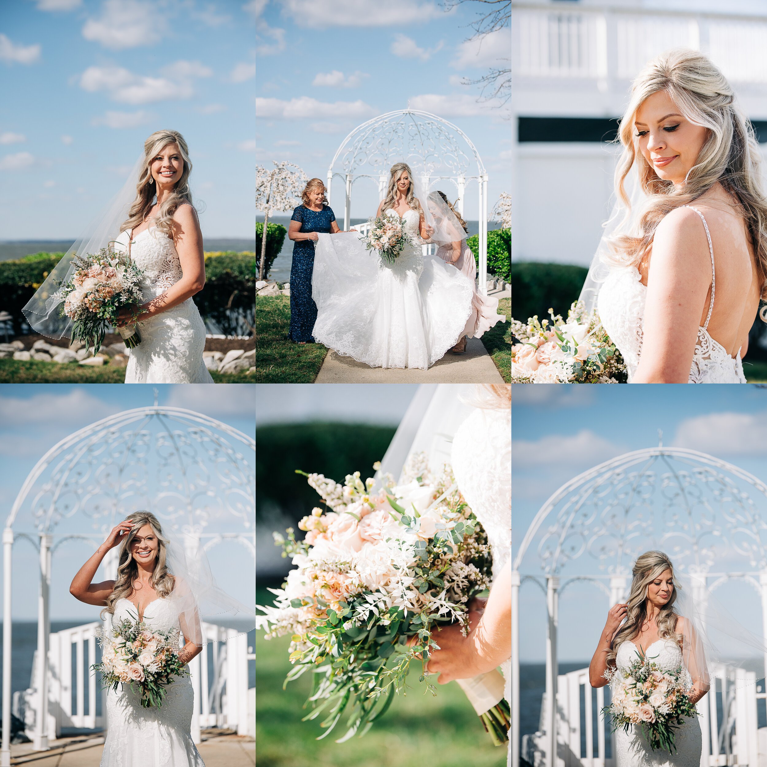  bridal portraits at celebrations at the bay in maryland 