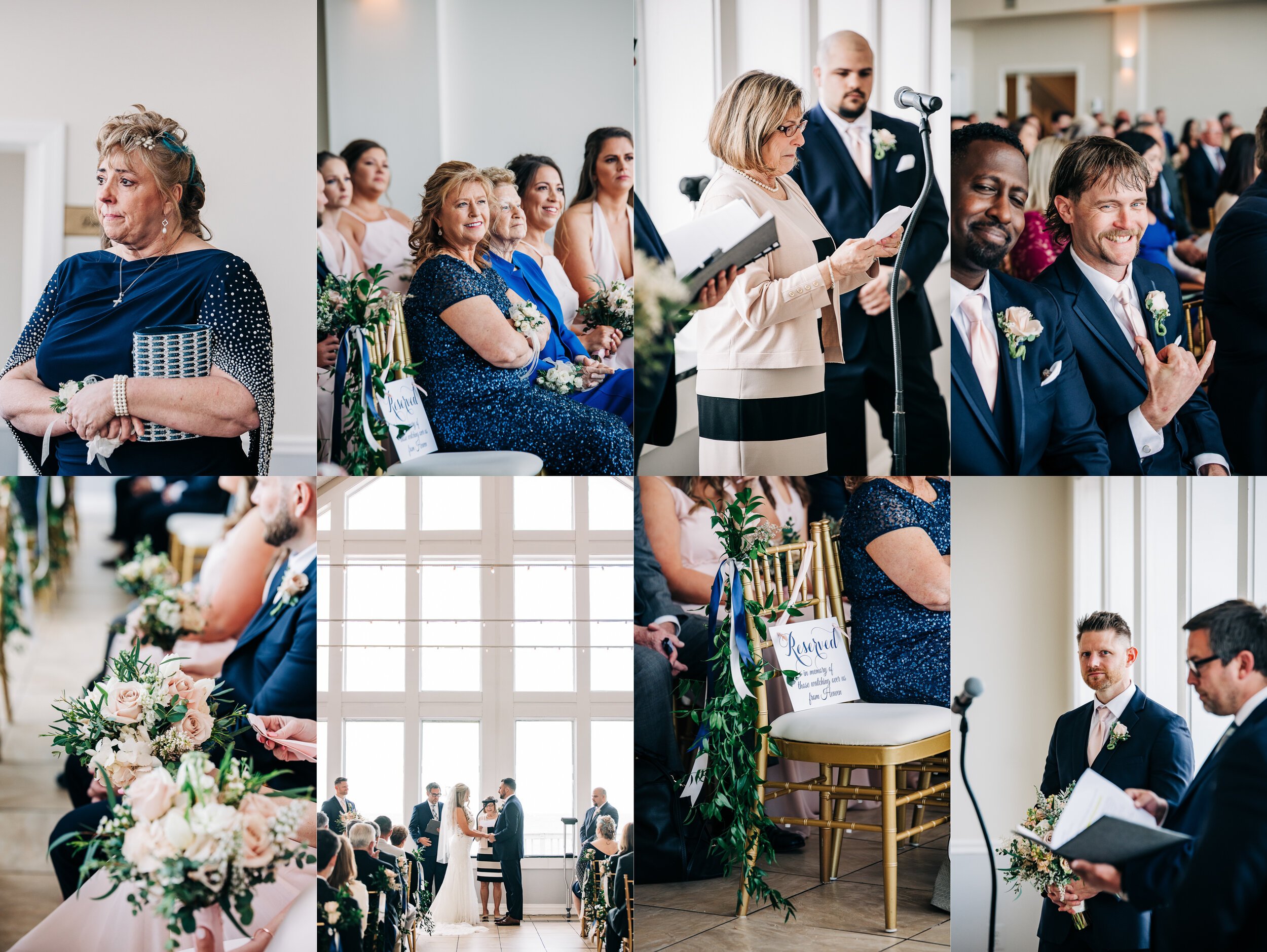  wedding ceremony inside celebrations at the bay 