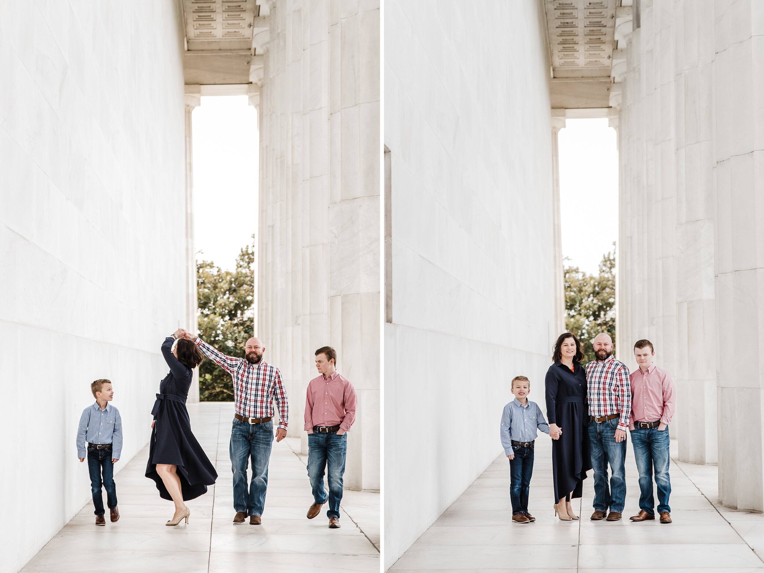 National Mall family photo