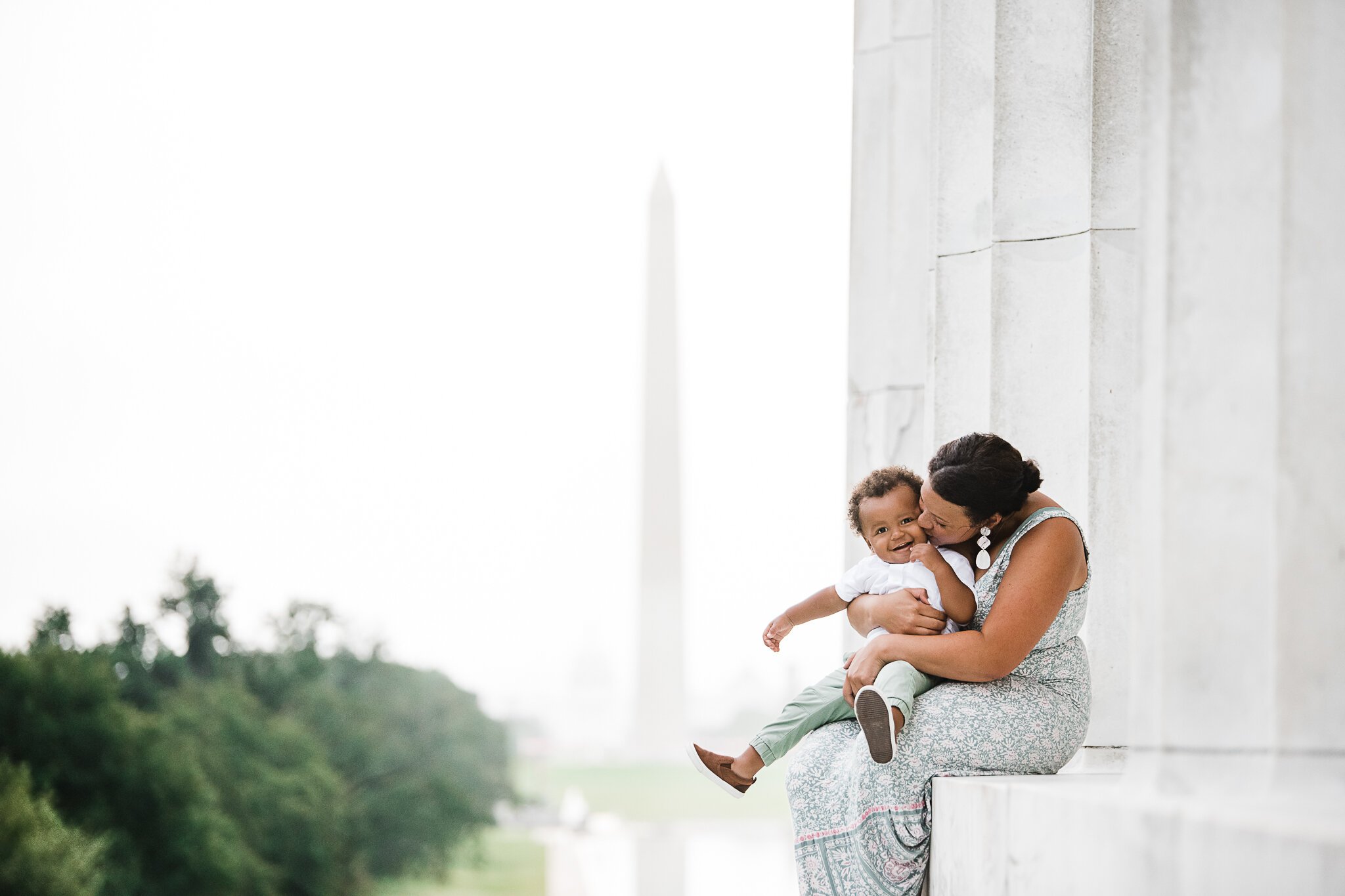 Mommy & me session at the National Mall