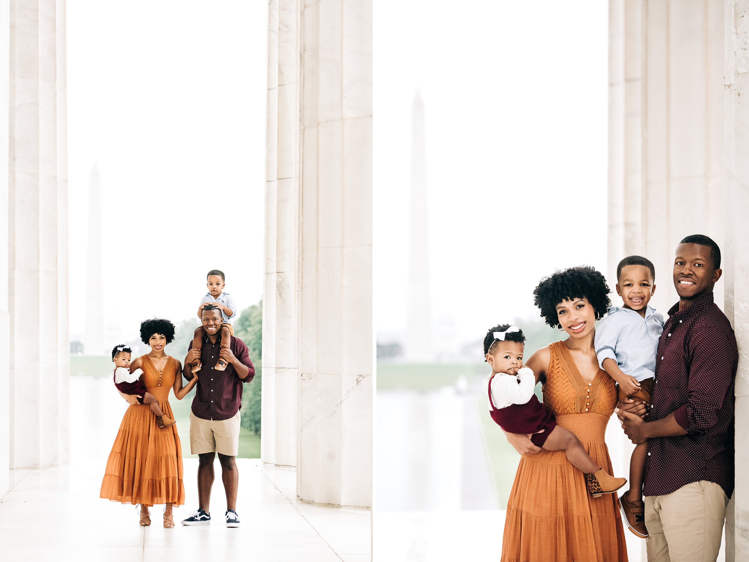 Lincoln Memorial family photos