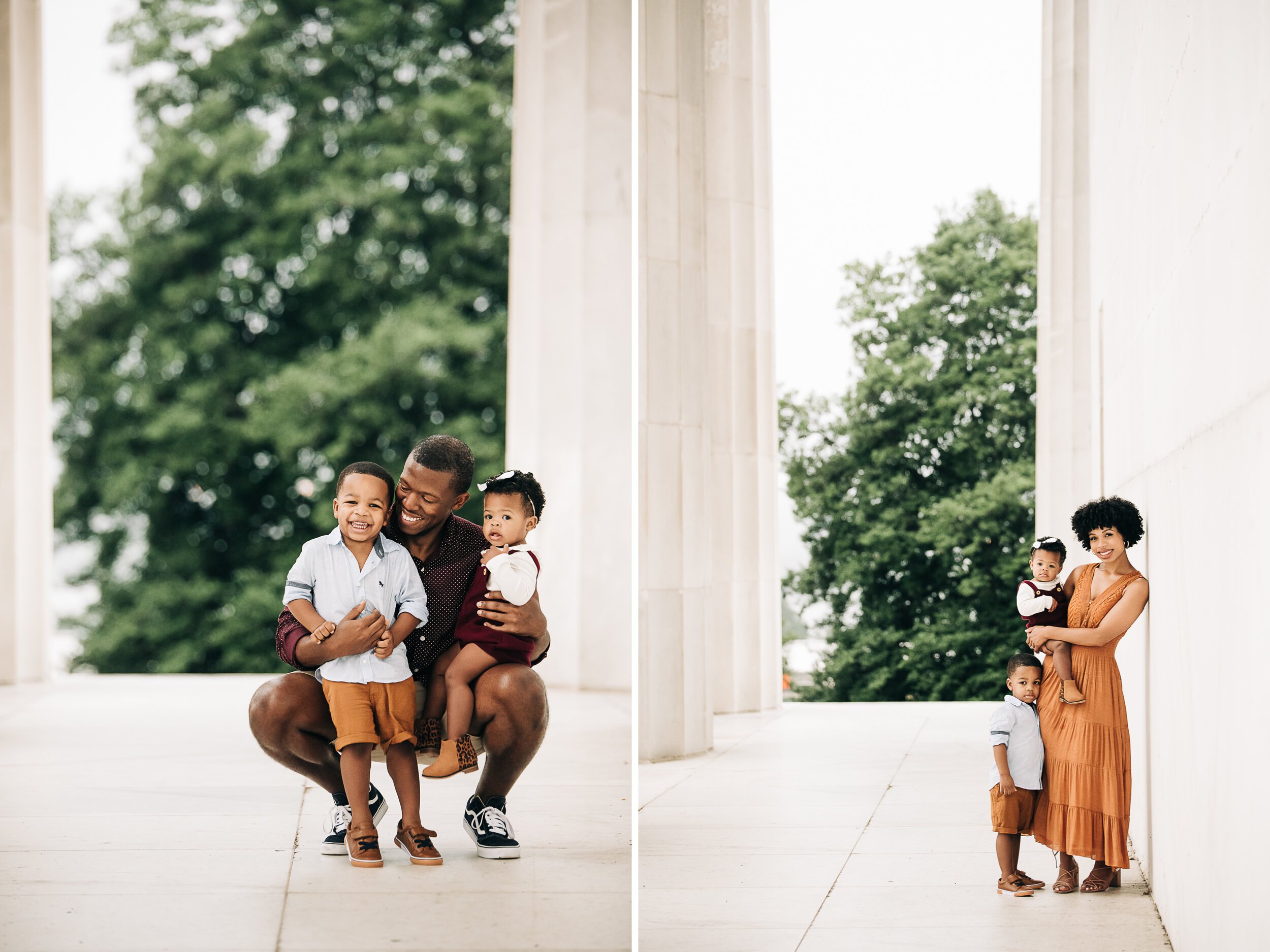 Lincoln Memorial family photos