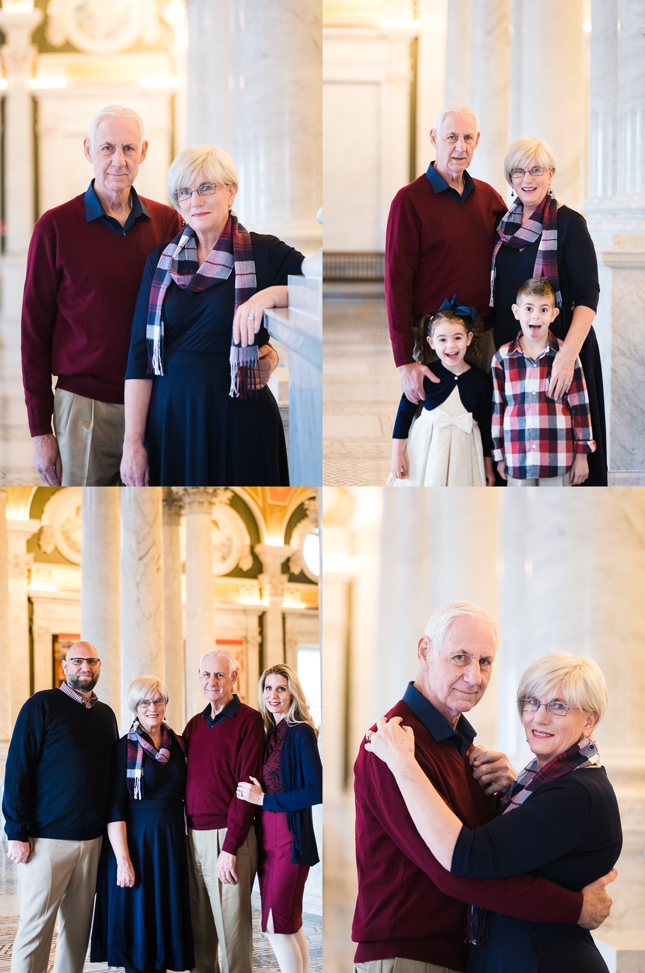 Family photos in Washington DC