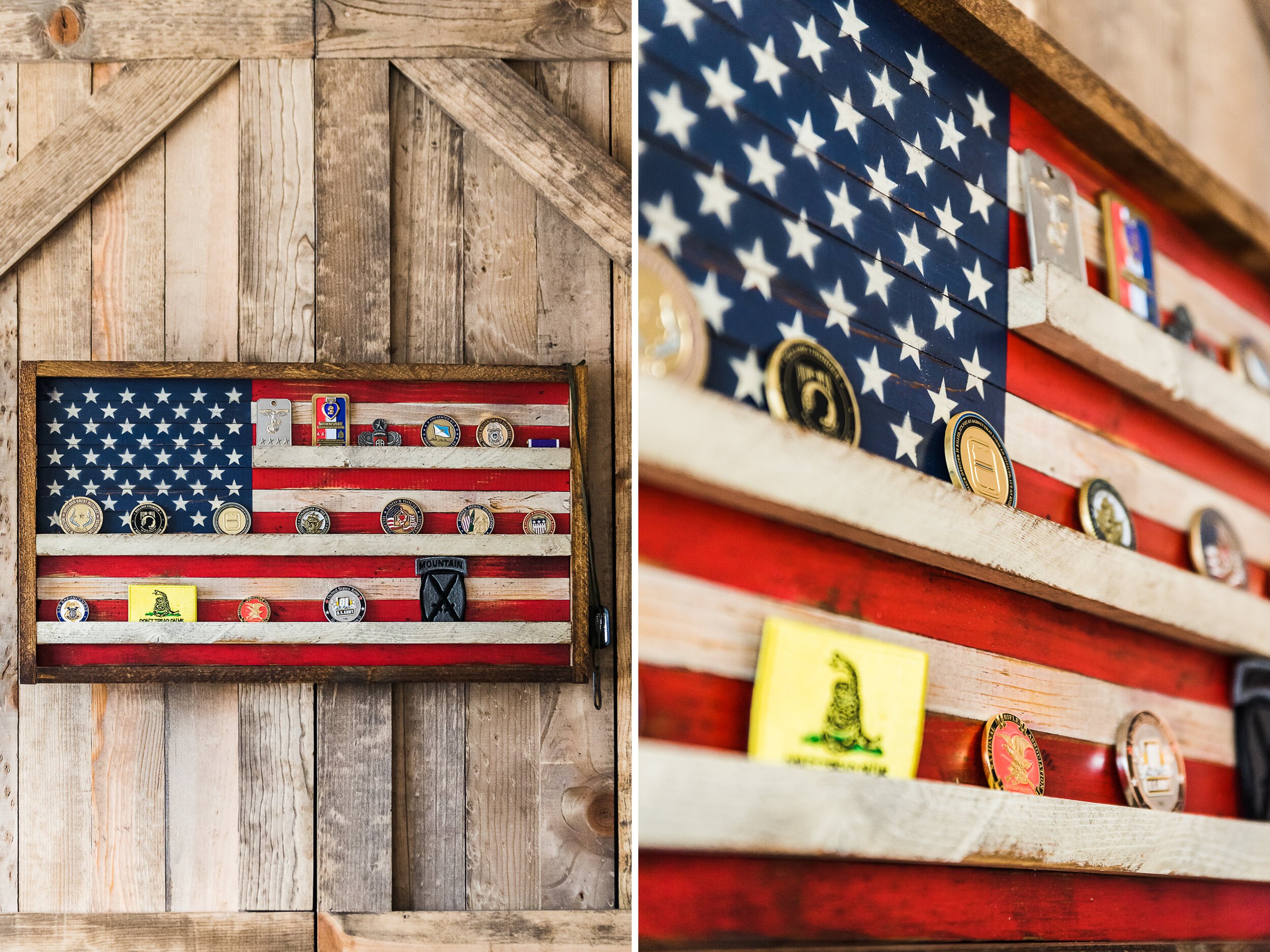 US Flag J Tred Woodworking Branding Session in VA
