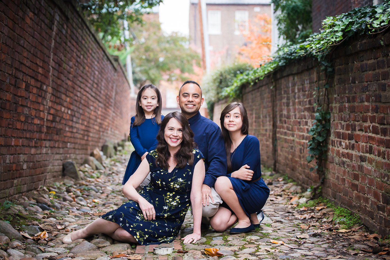 The P. Family in Old Town Alexandria