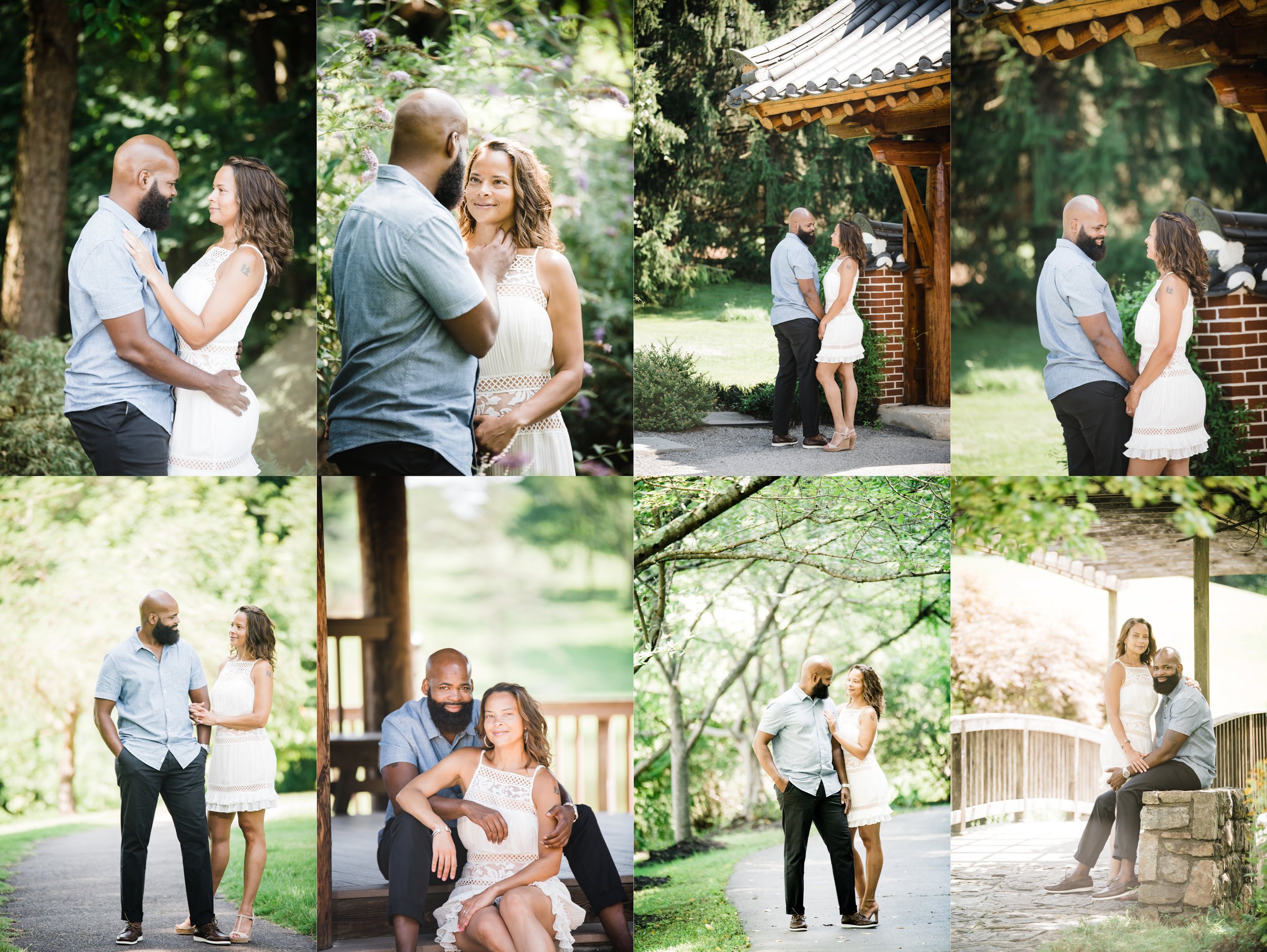 Engagements photo session at Meadowlark Gardens VA