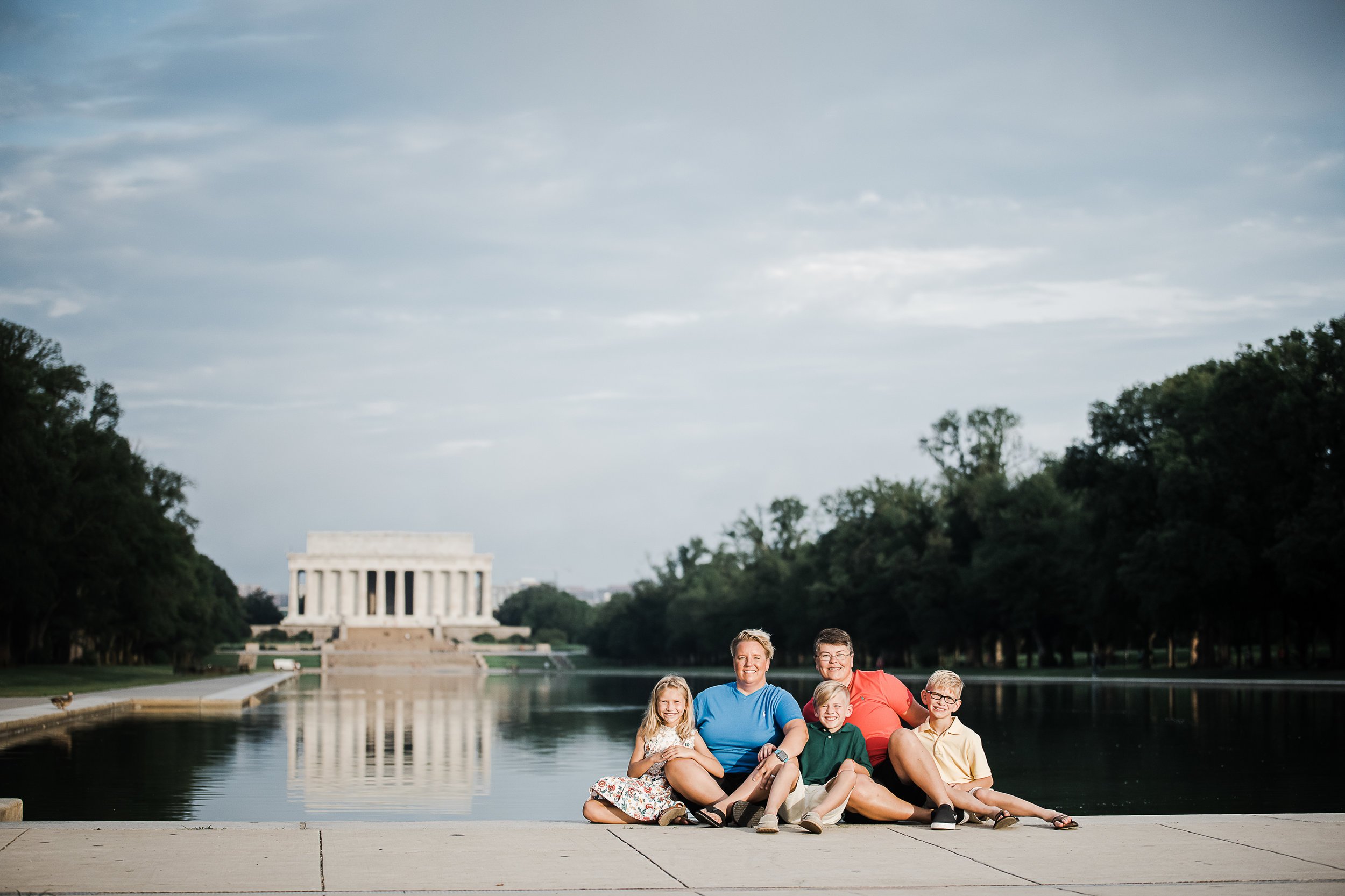 Lincoln Memorial family photo