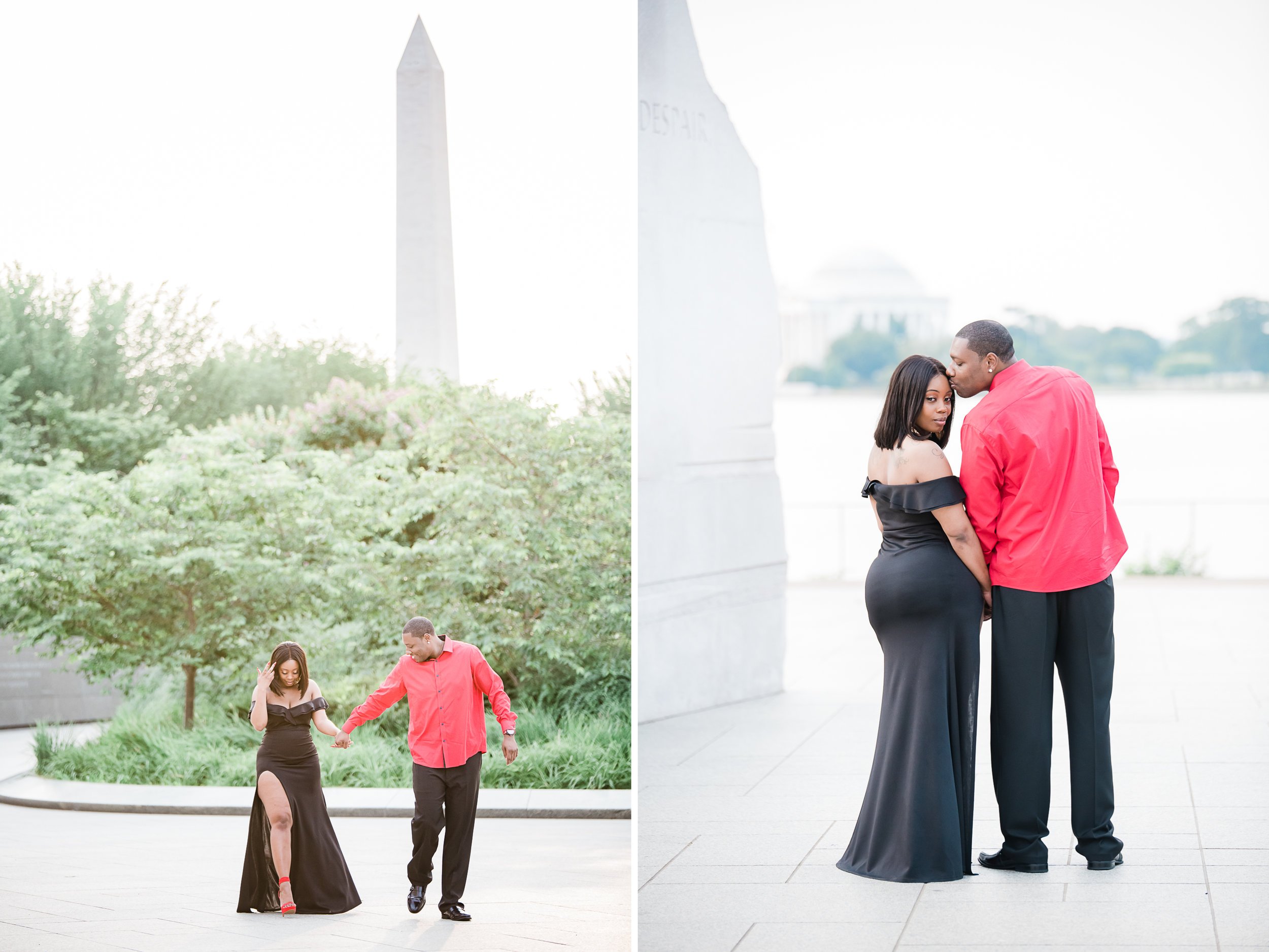 Washington DC engagement photo shoot