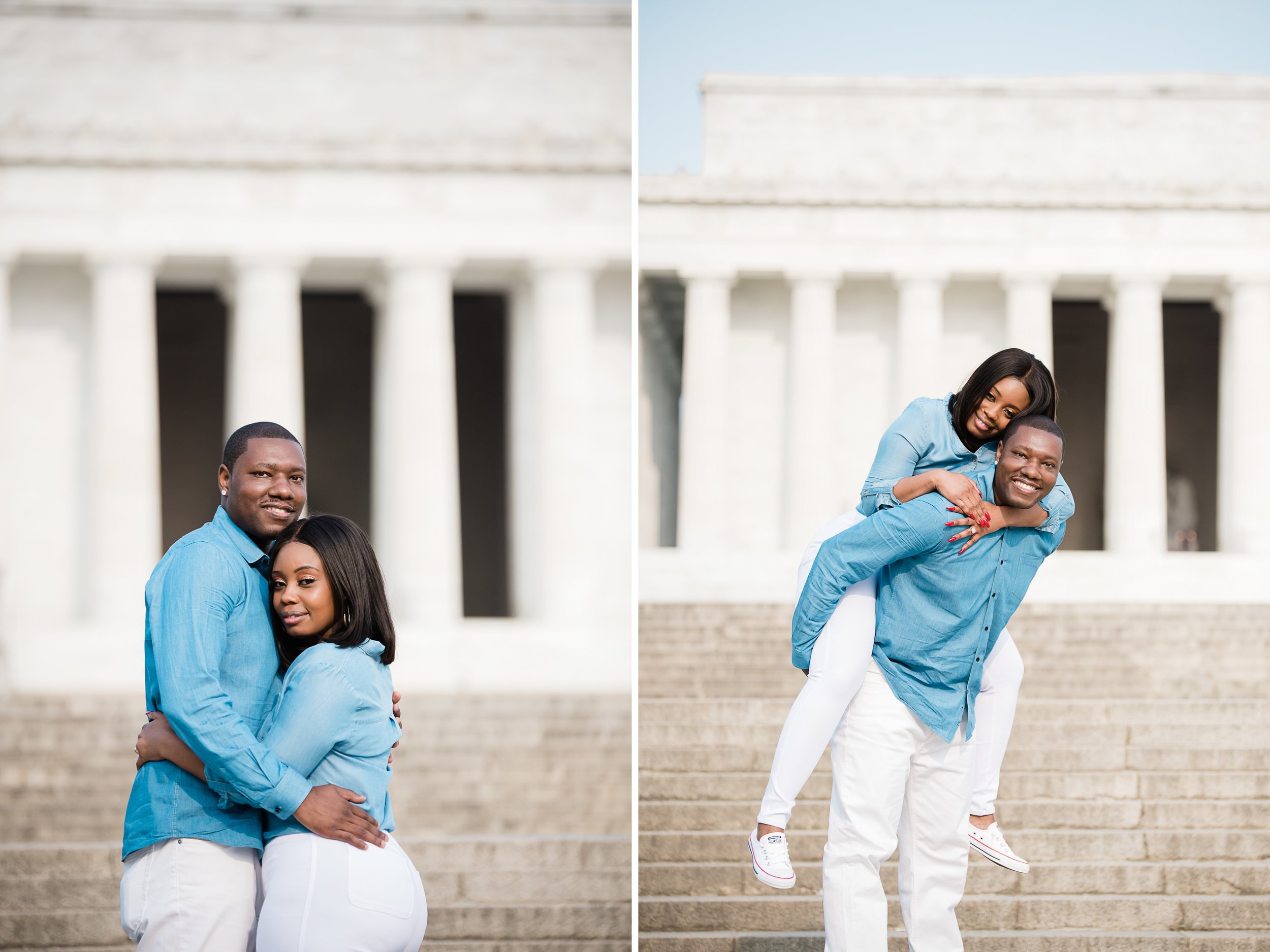 Lincoln Memorial engagement session