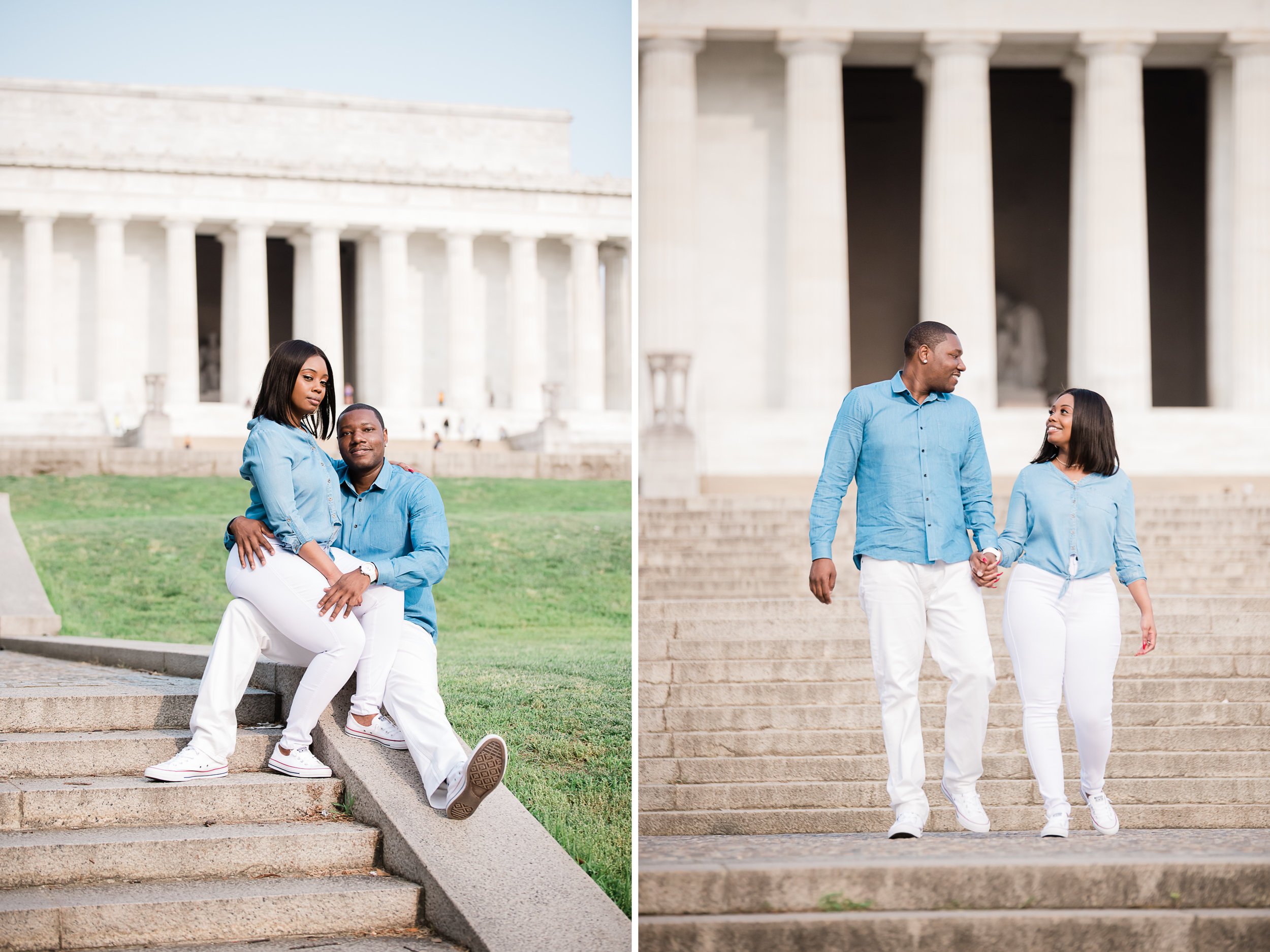 Lincoln Memorial engagement session