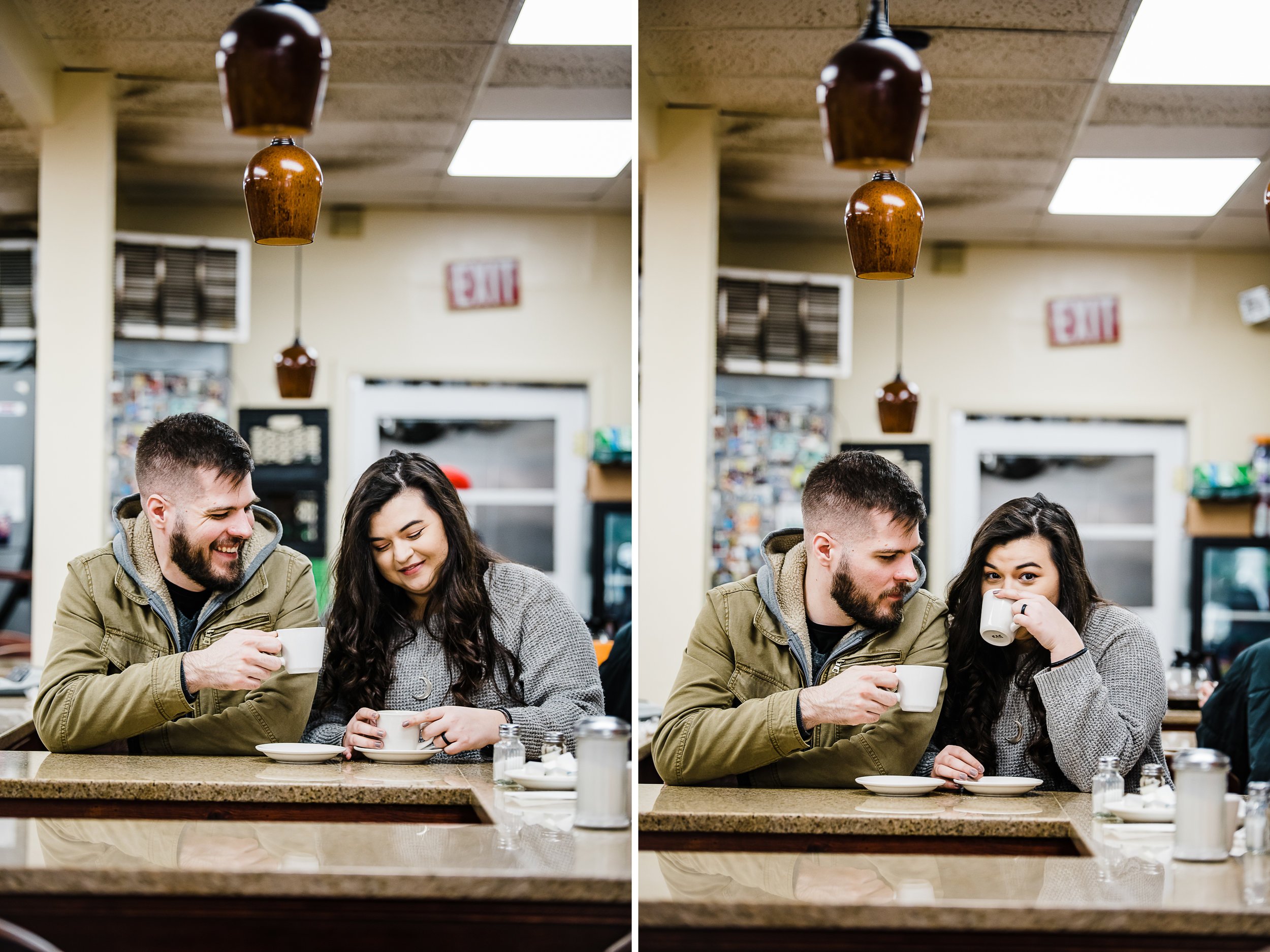Adventure session in DC - Lincoln's Waffle Shop Photography