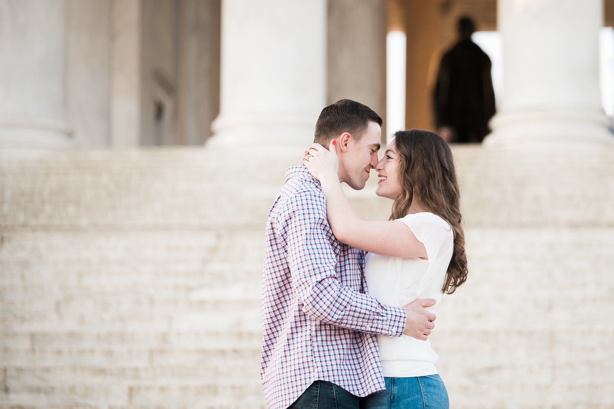 DC cherry blossom engagement session