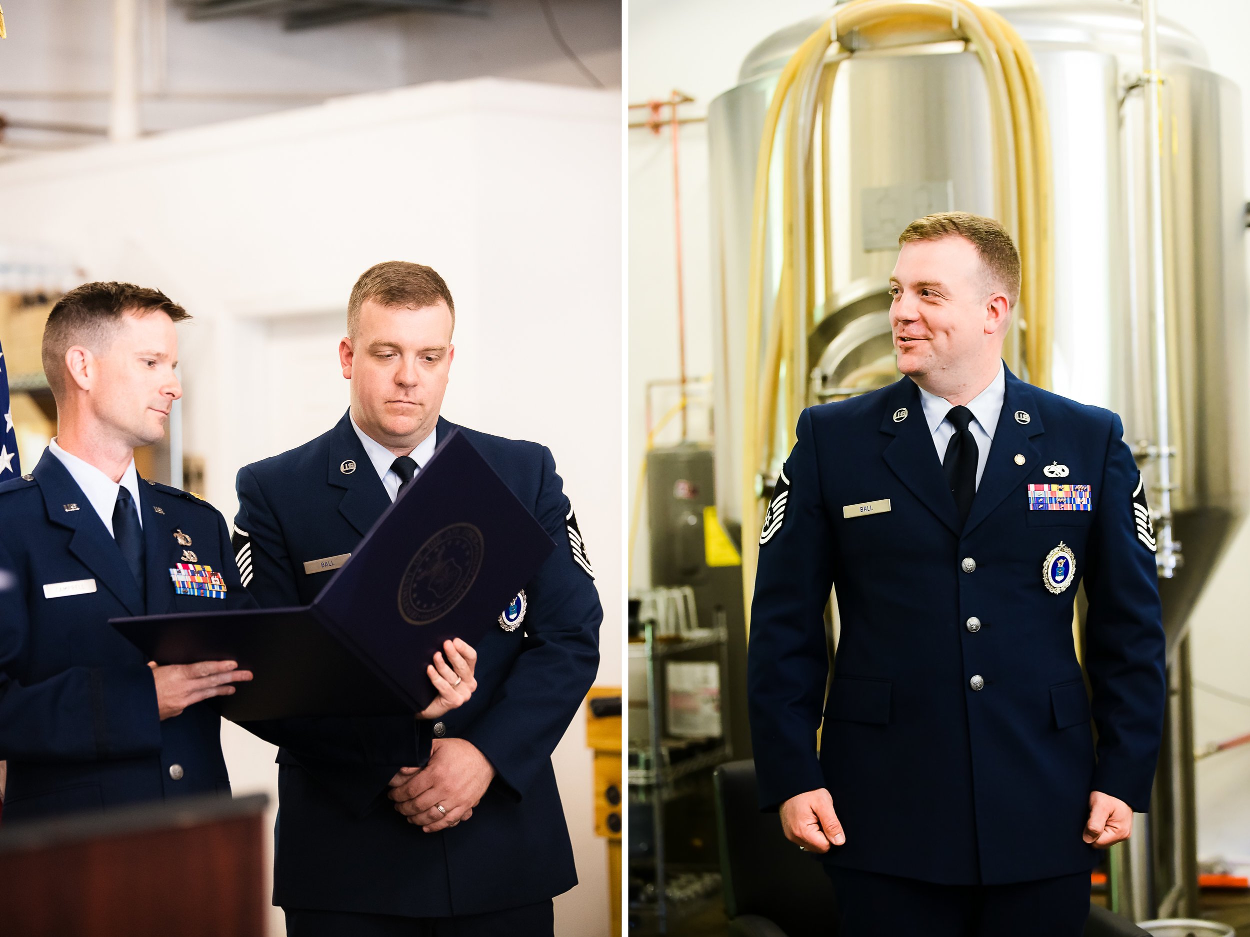 Air Force retirement ceremony photography 