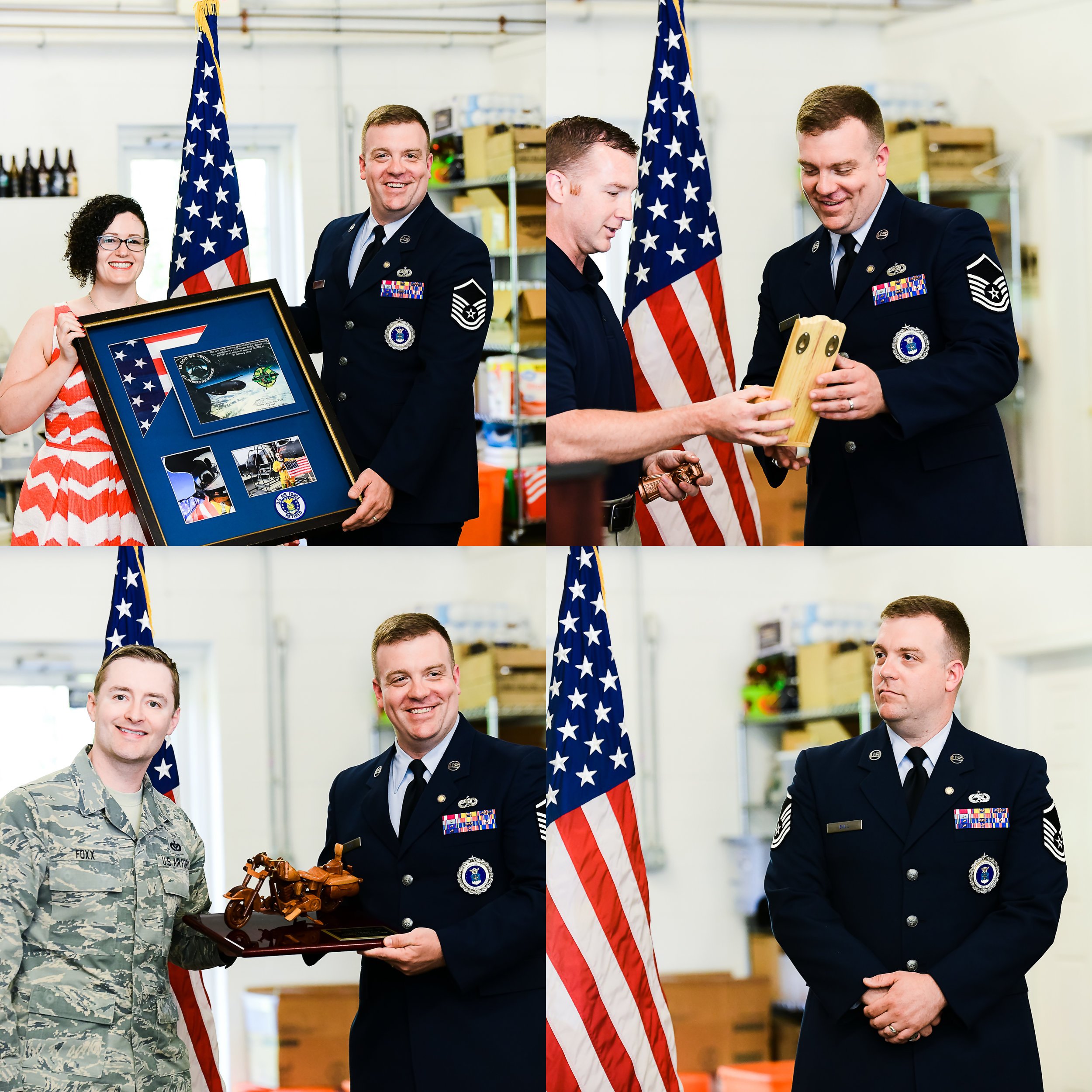 Air Force retirement ceremony photography 