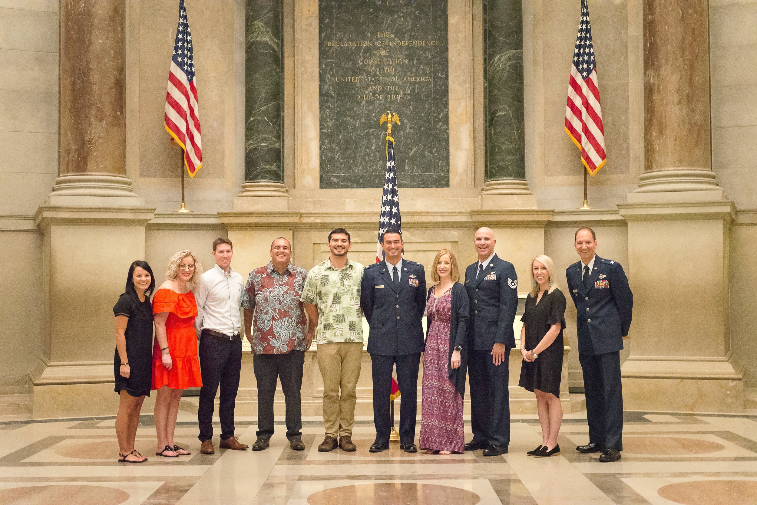 National Archives Photographer for military promotion