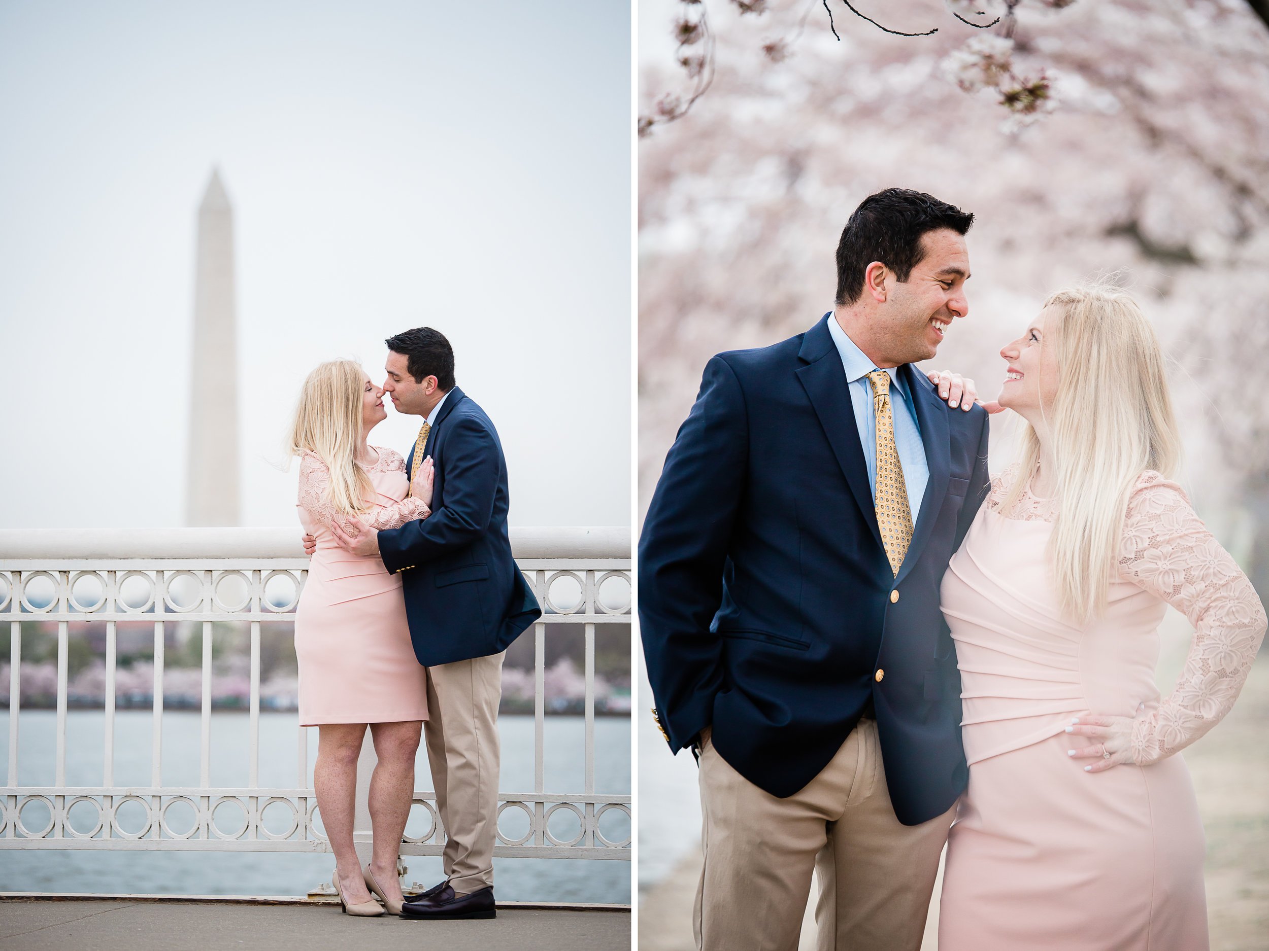 Cherry Blossom Engagement Session in Washinton DC