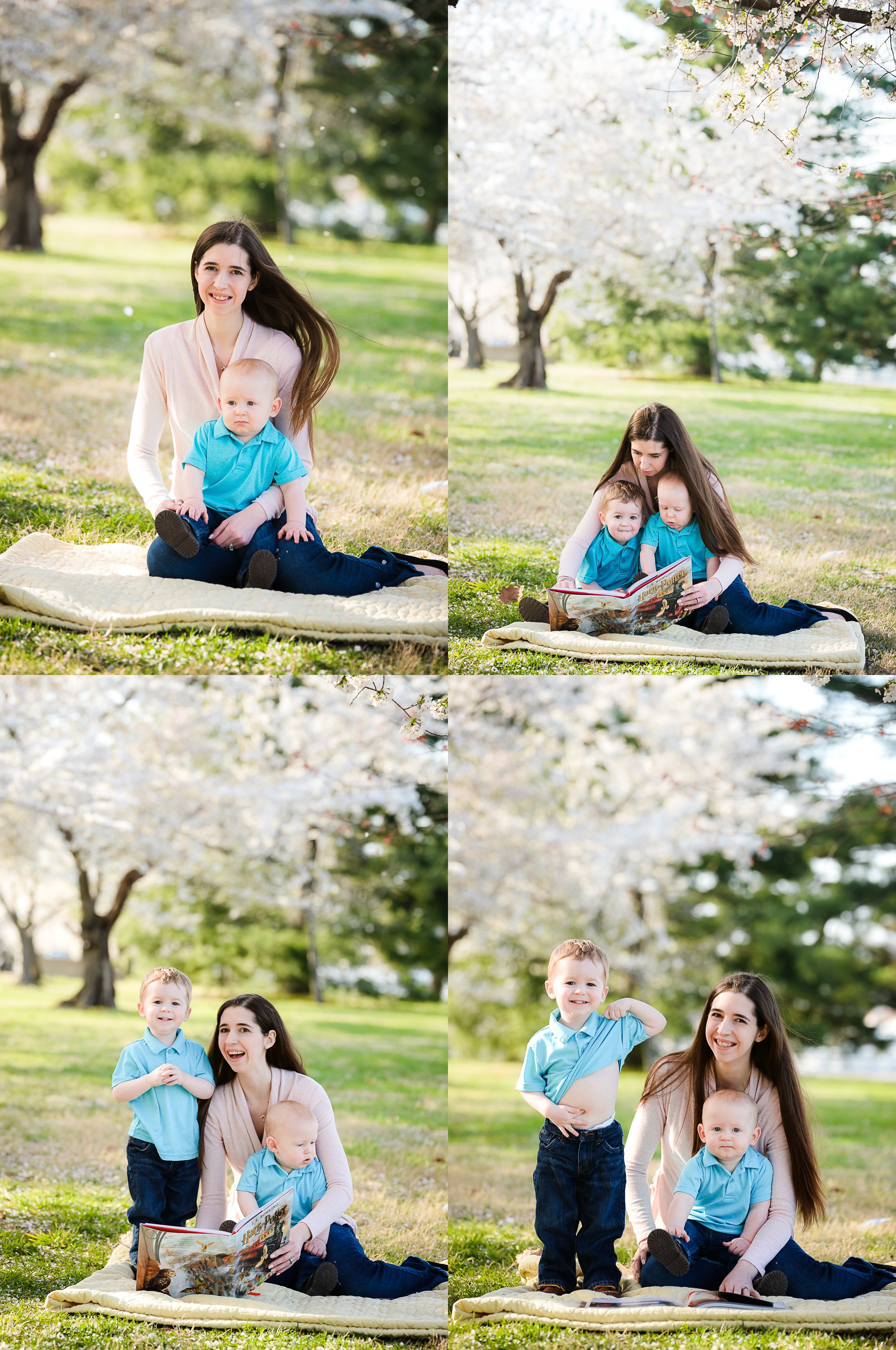 Cherry Blossom mommy &amp; me session in Washington DC 