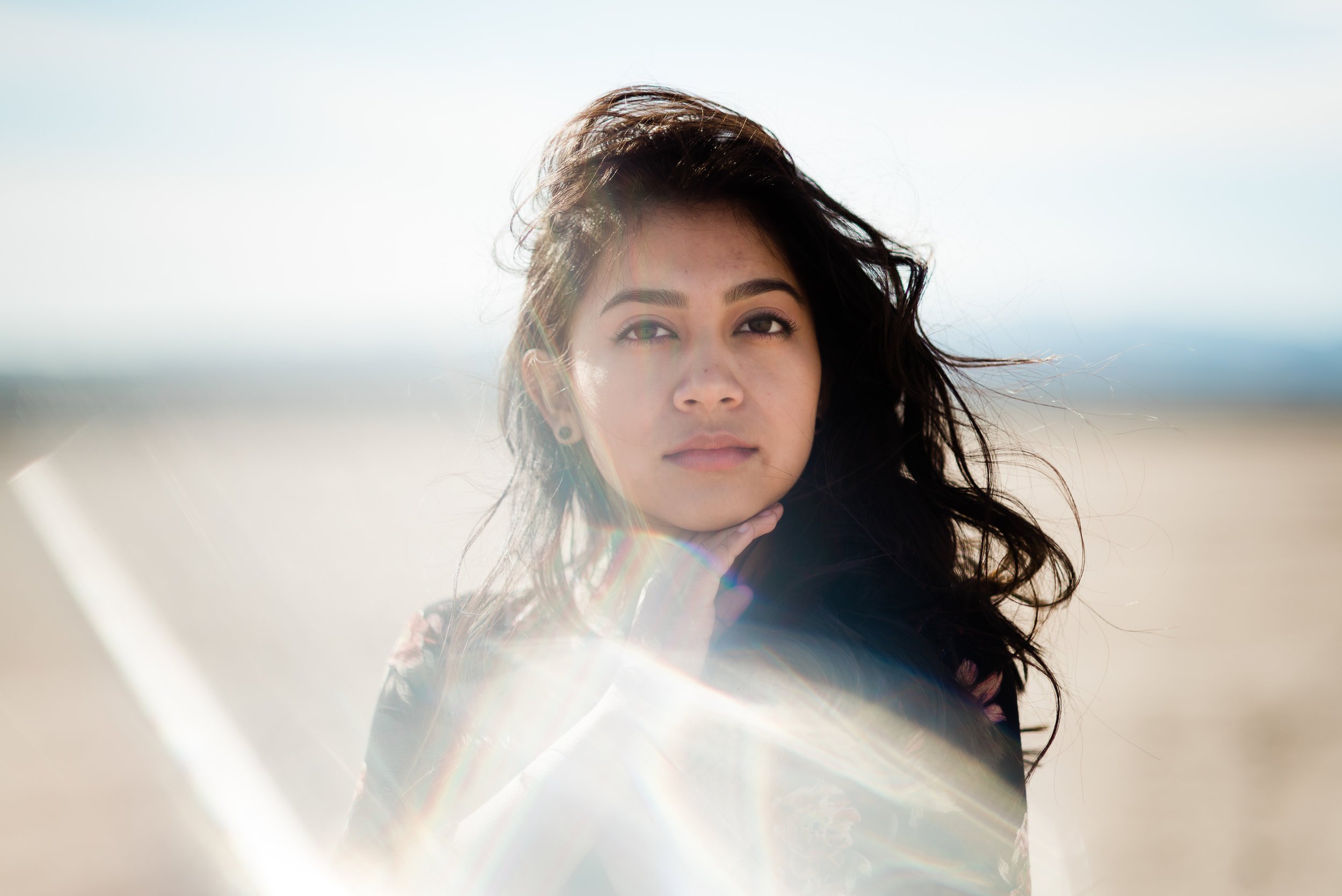 Teen Photo Shoot in Dry Lake Bed Nevada