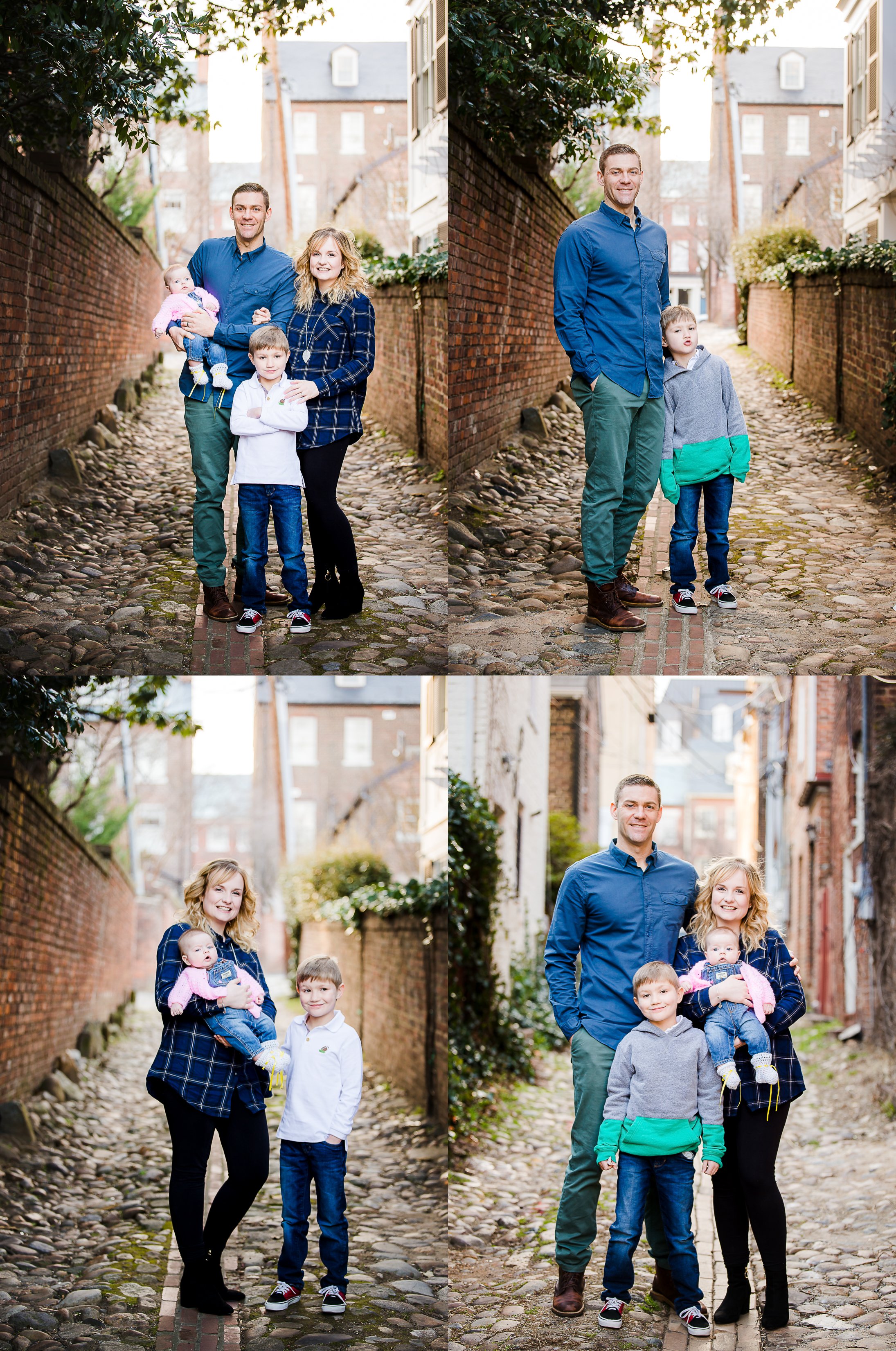 Family Photo Session in Old Town Alexandria VA