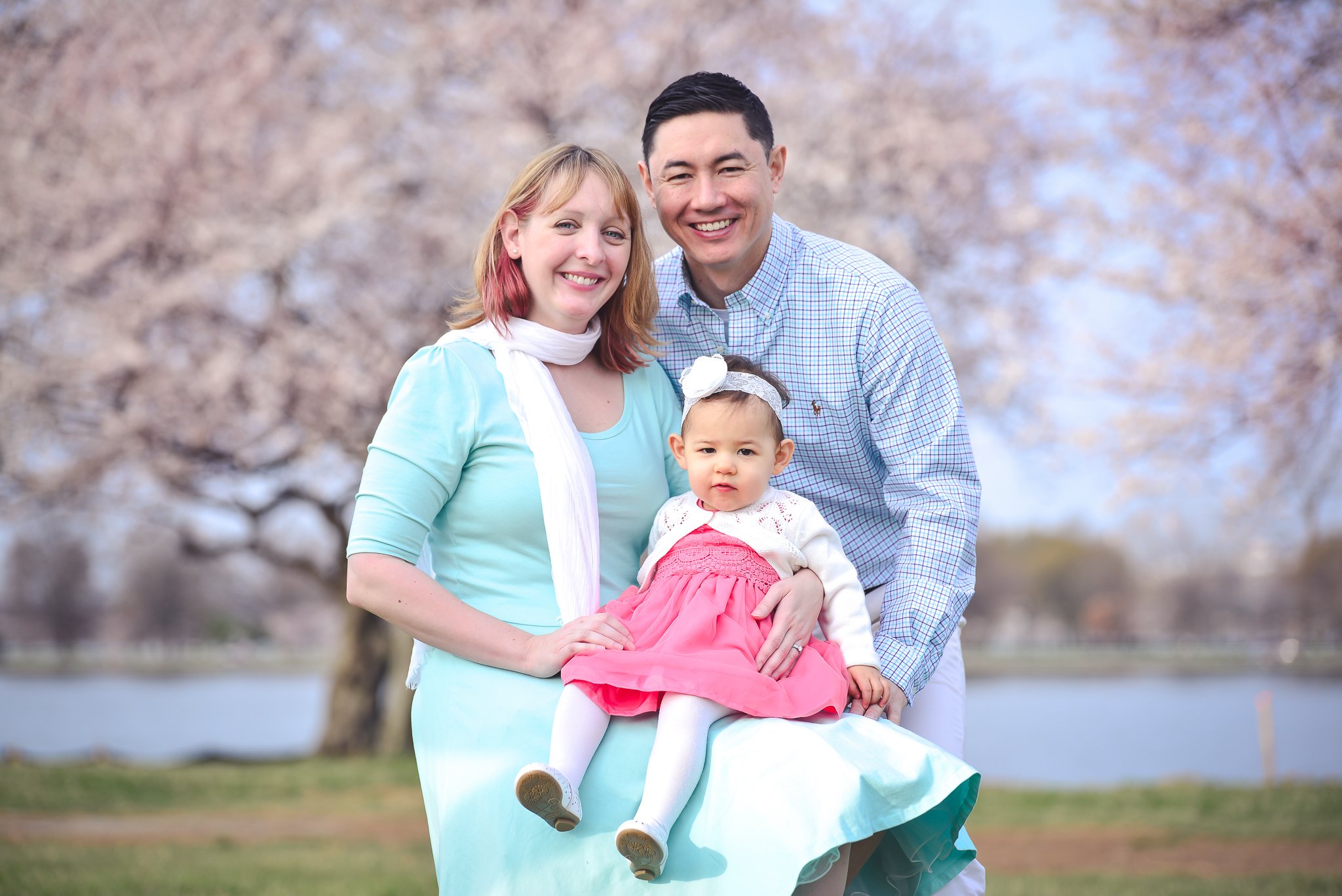 Family photo session - cherry blossom season in Washington DC - DC MD VA Family Photographer