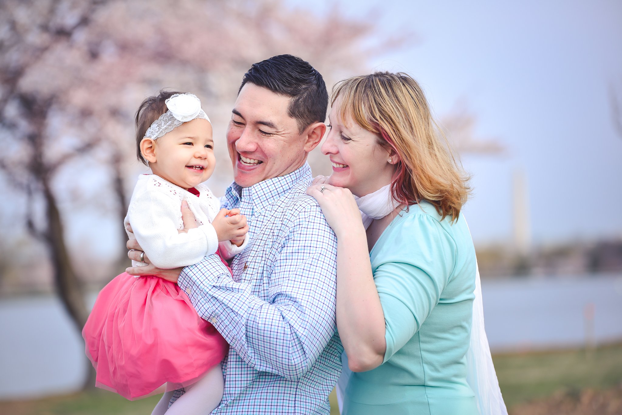 Family photo session - cherry blossom season in Washington DC - DC MD VA Family Photographer