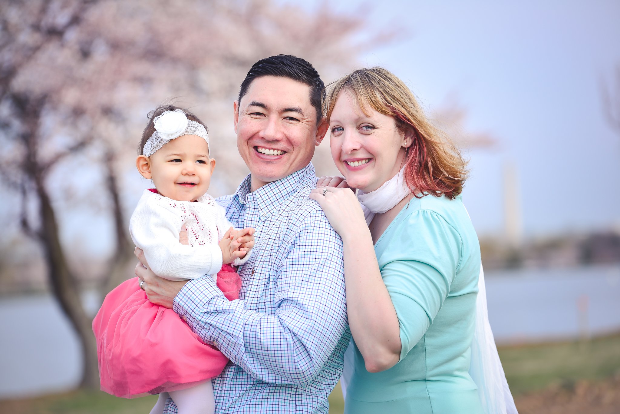 Family photo session - cherry blossom season in Washington DC - DC MD VA Family Photographer