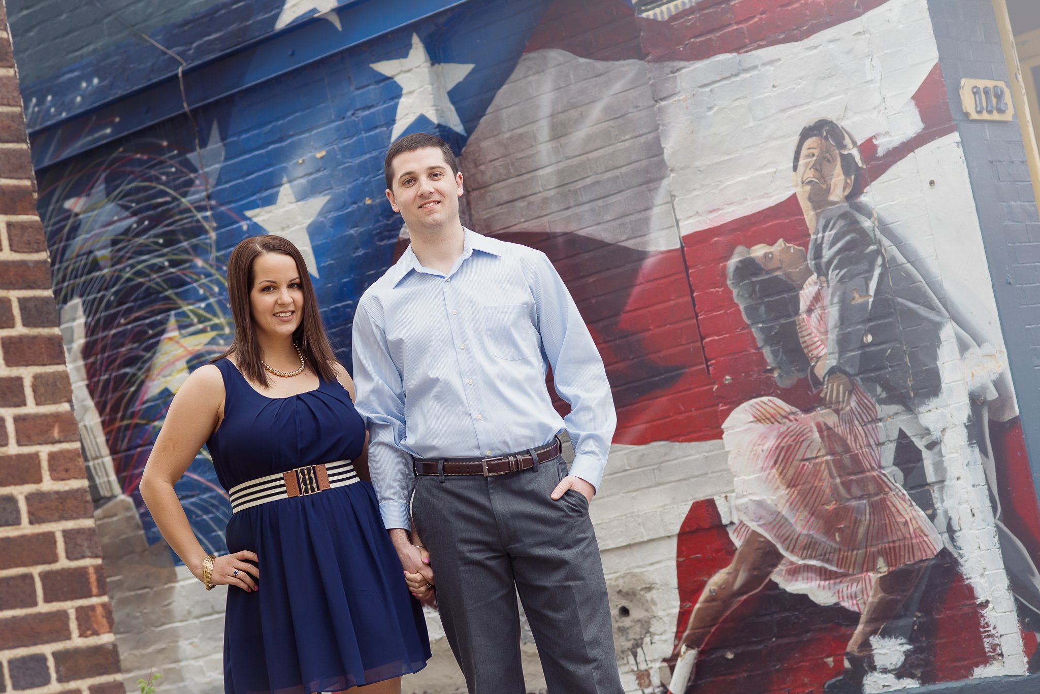 couple's photo session in old town alexandria. 