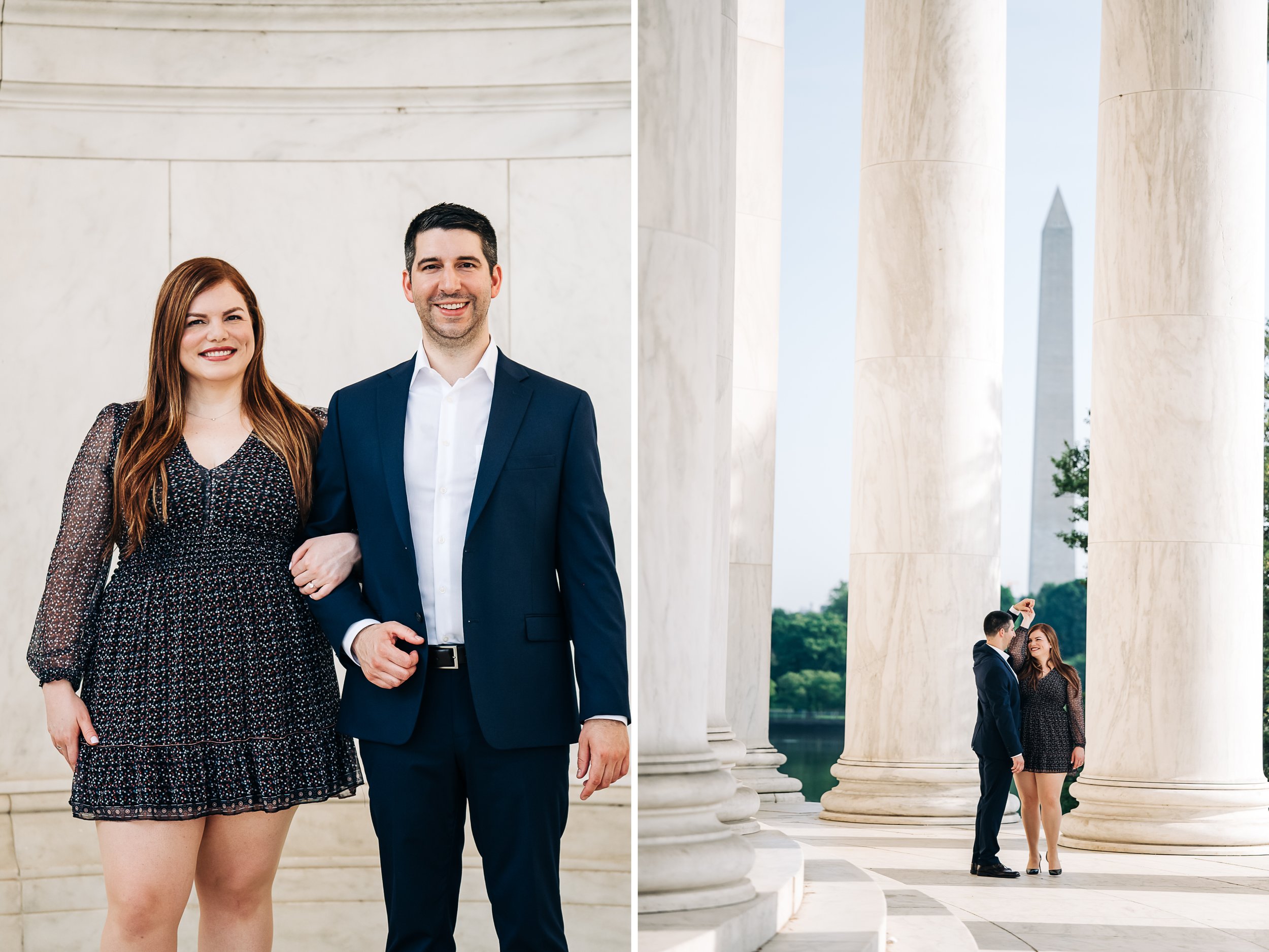  Jefferson memorial engagement photography 