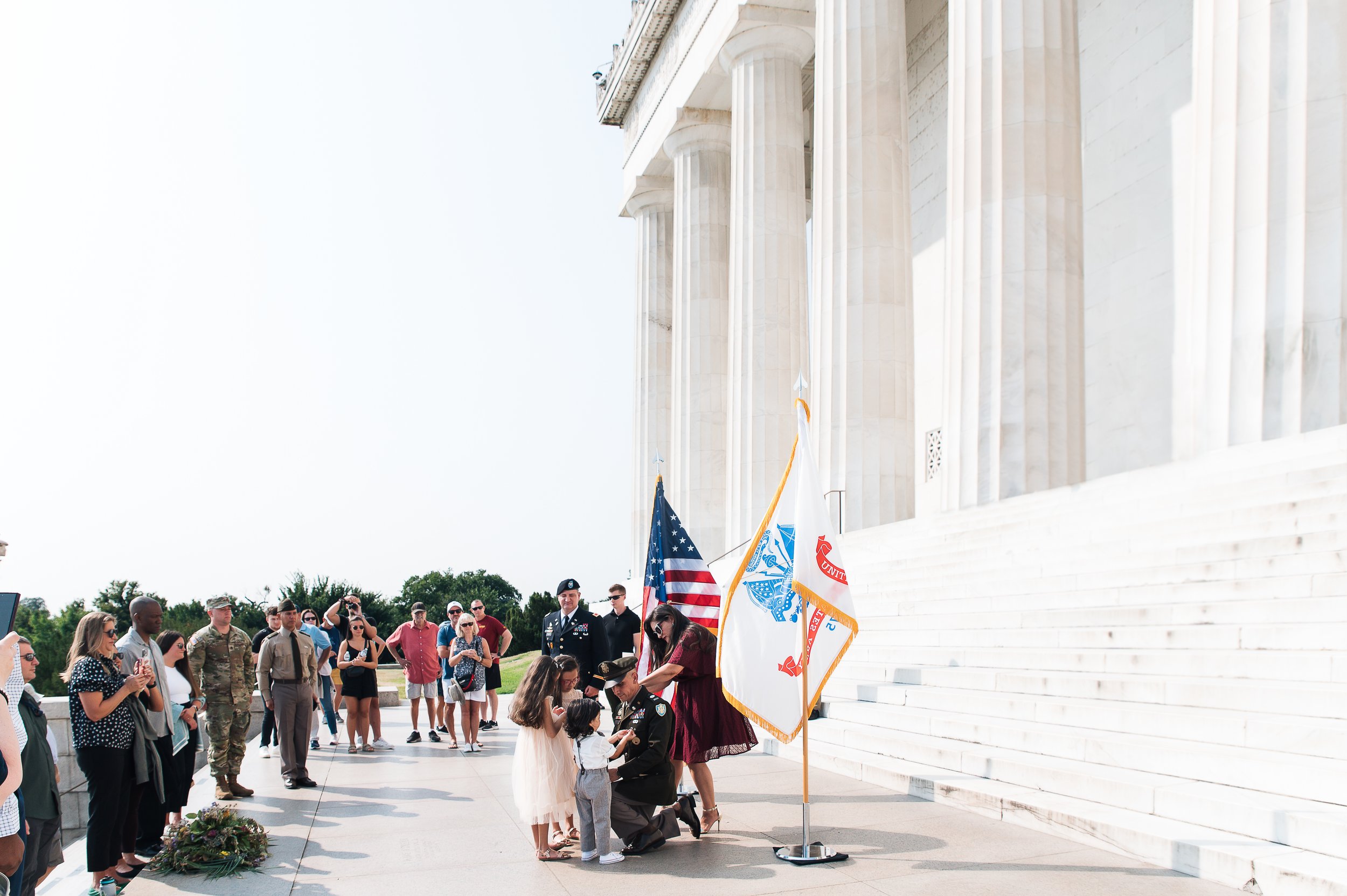  lincoln memorial military ceremony 