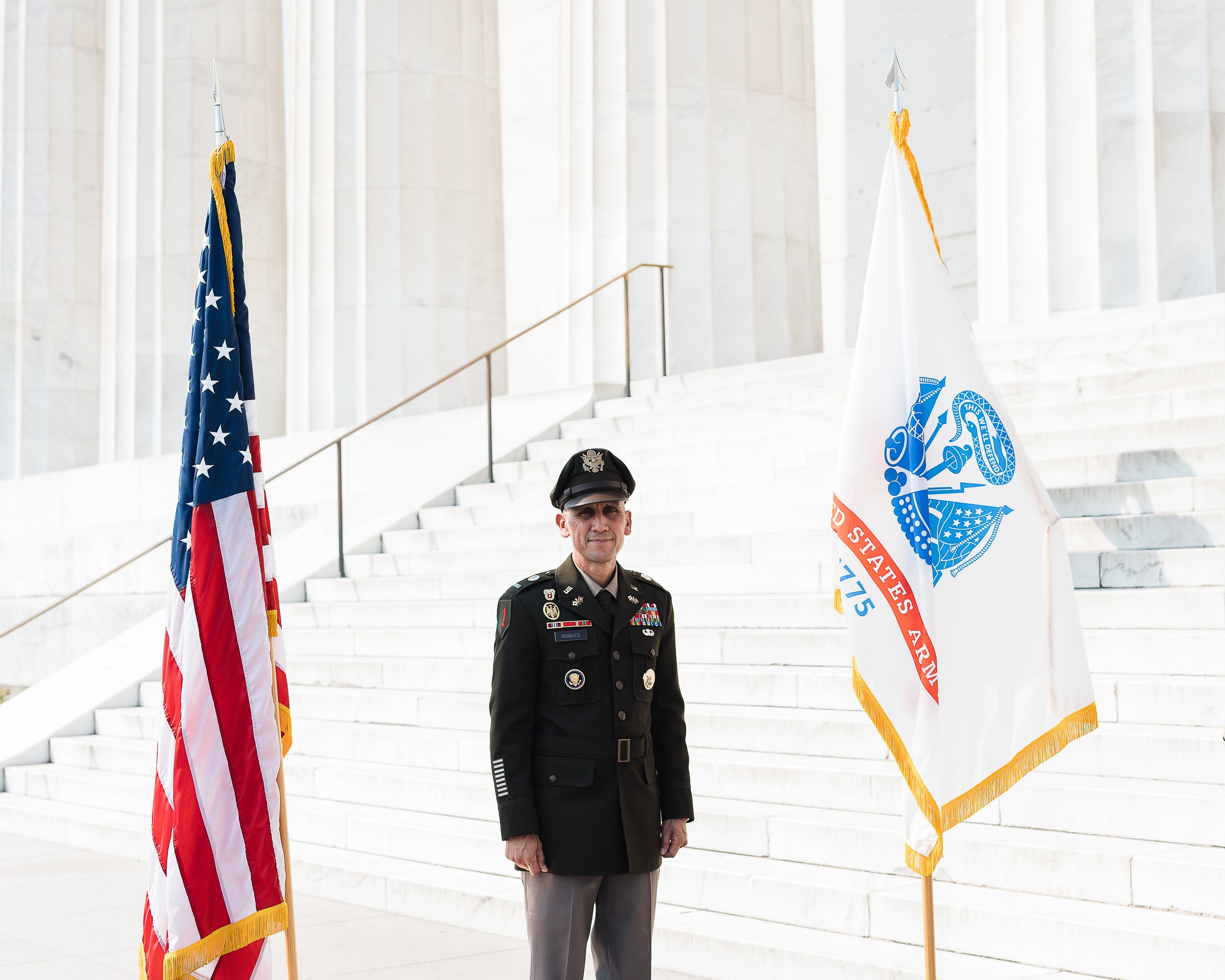  lincoln memorial military promotion ceremony 