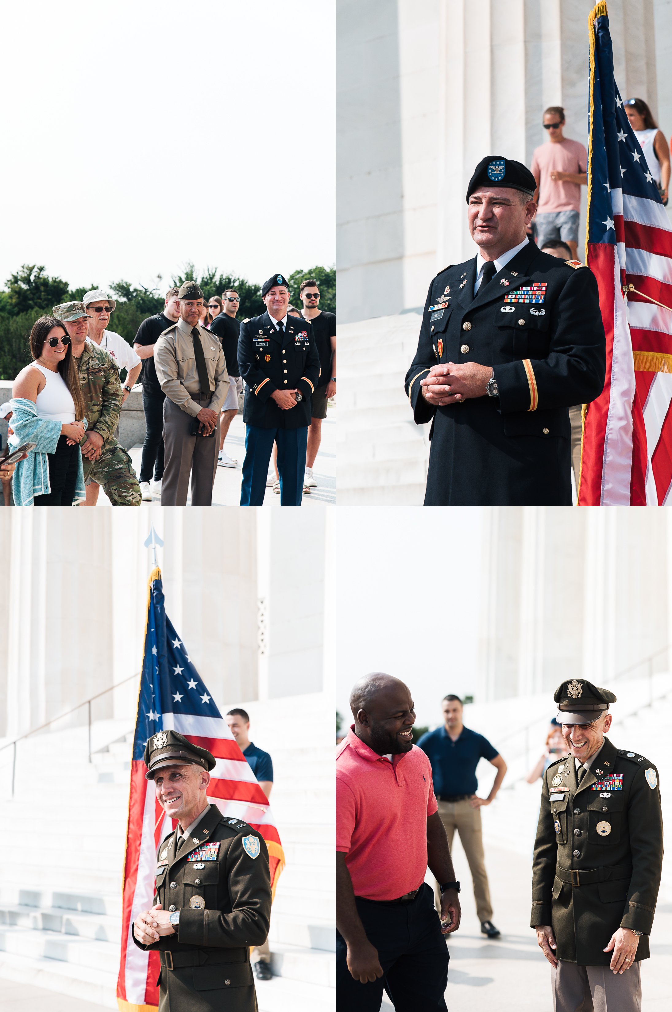  lincoln memorial military promotion ceremony 