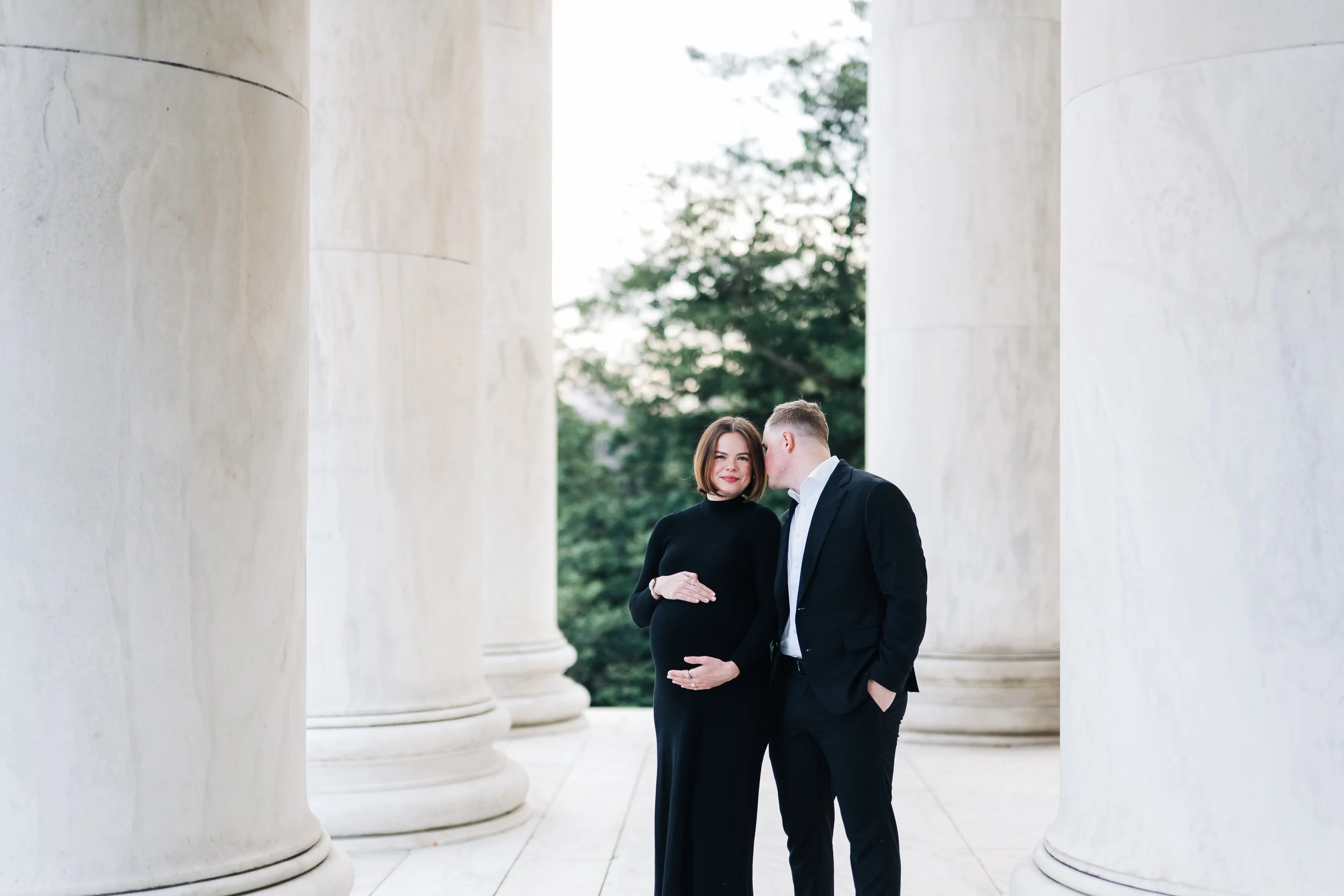 Elegant Jefferson Memorial Maternity Session | Washington DC &amp; NOVA Portrait Photographer