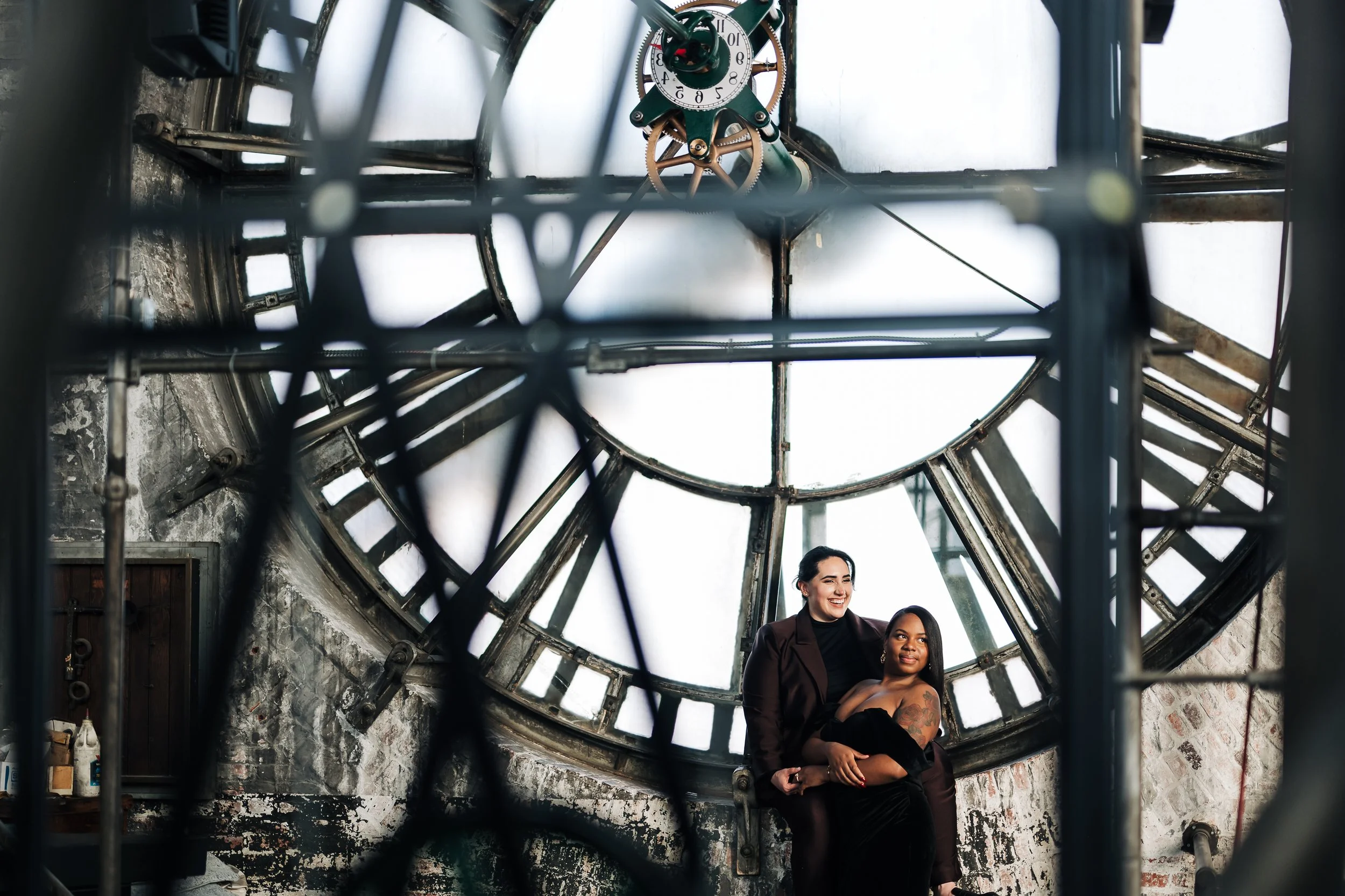 Engagement session at Bromo Seltzer Arts Tower in Baltimore Maryland