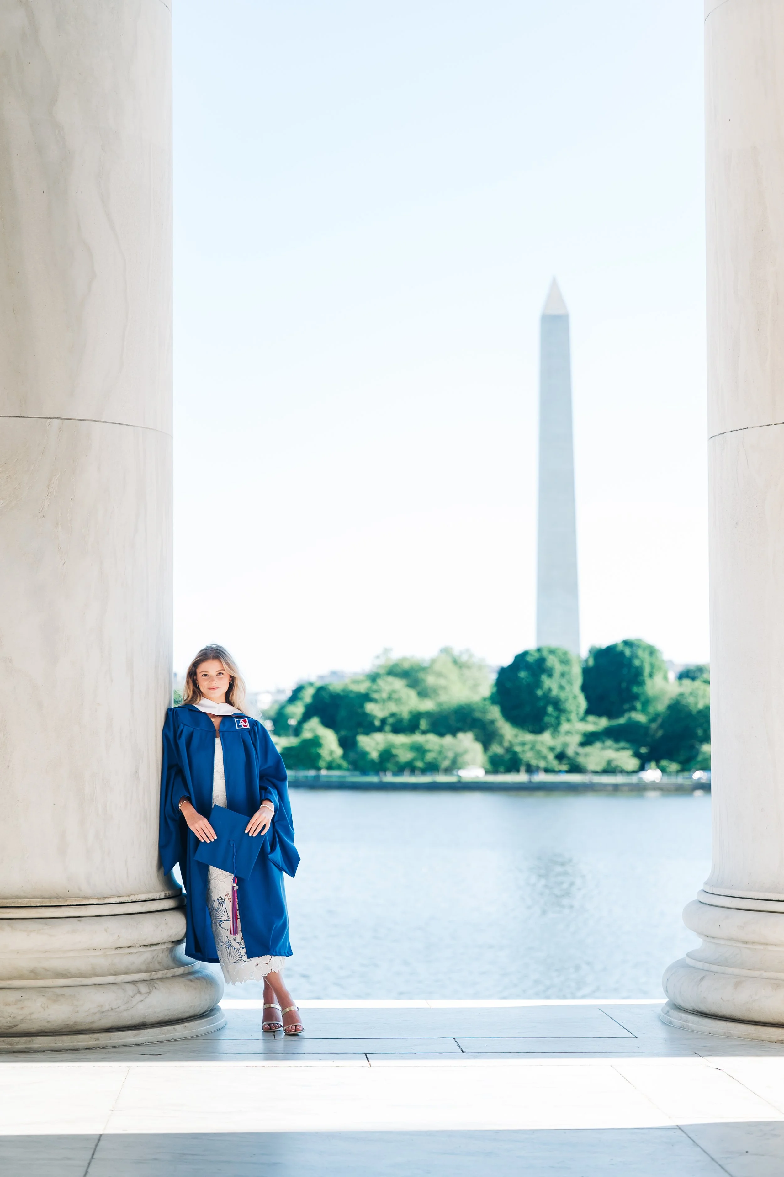 • Cap and gown graduation portraits on the National Mall