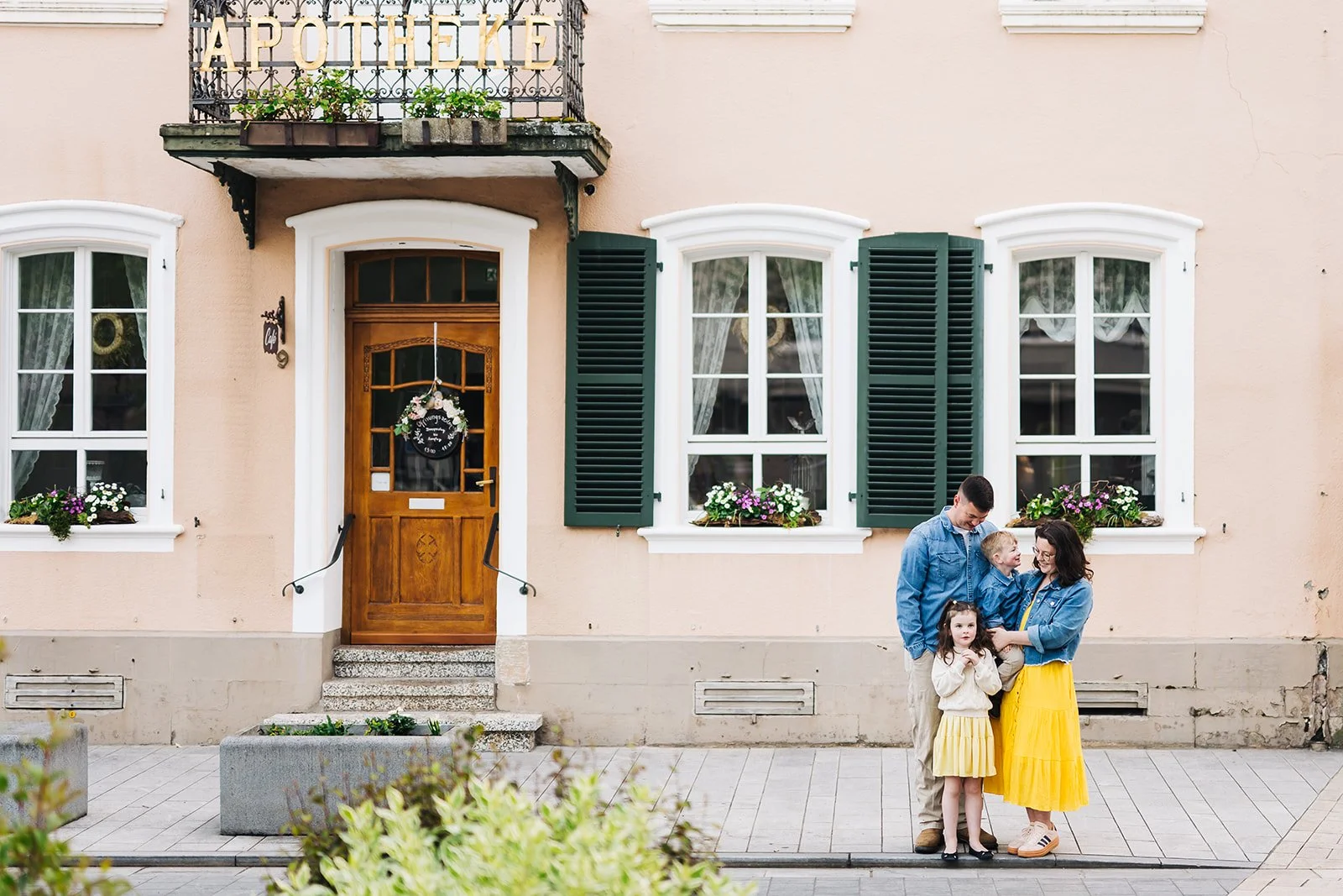 Family portraits in a German village before PCSing