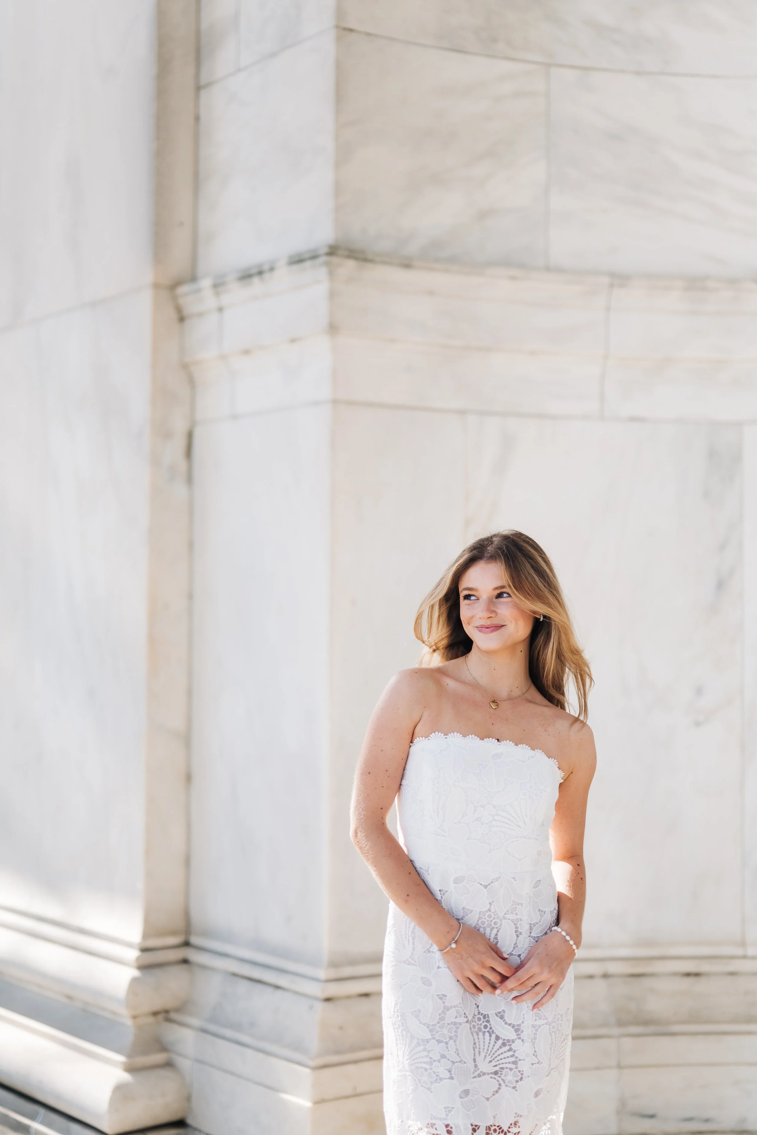 Lincoln Memorial graduation portraits Washington DC