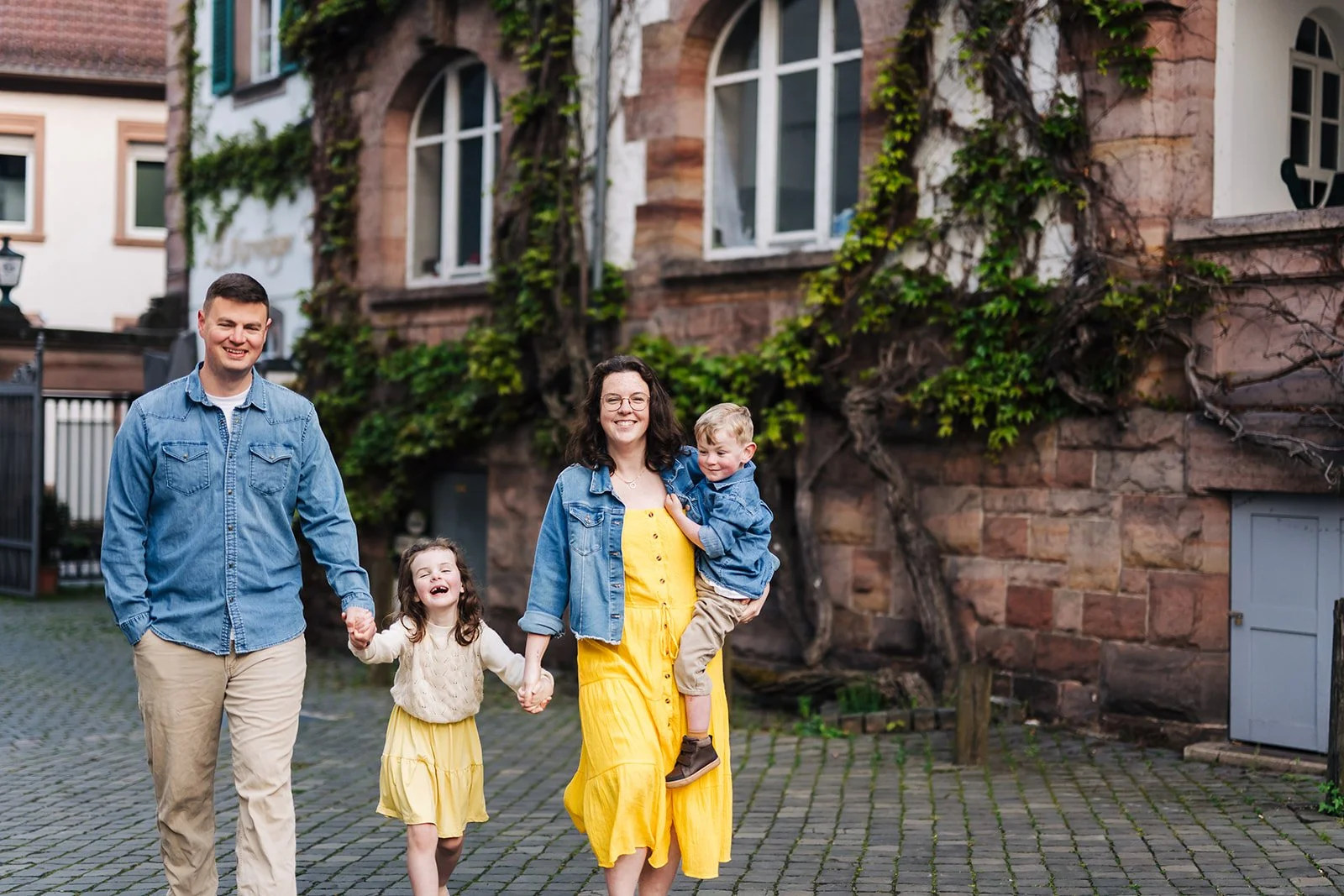 Military family photographed in Rhineland-Palatinate Germany