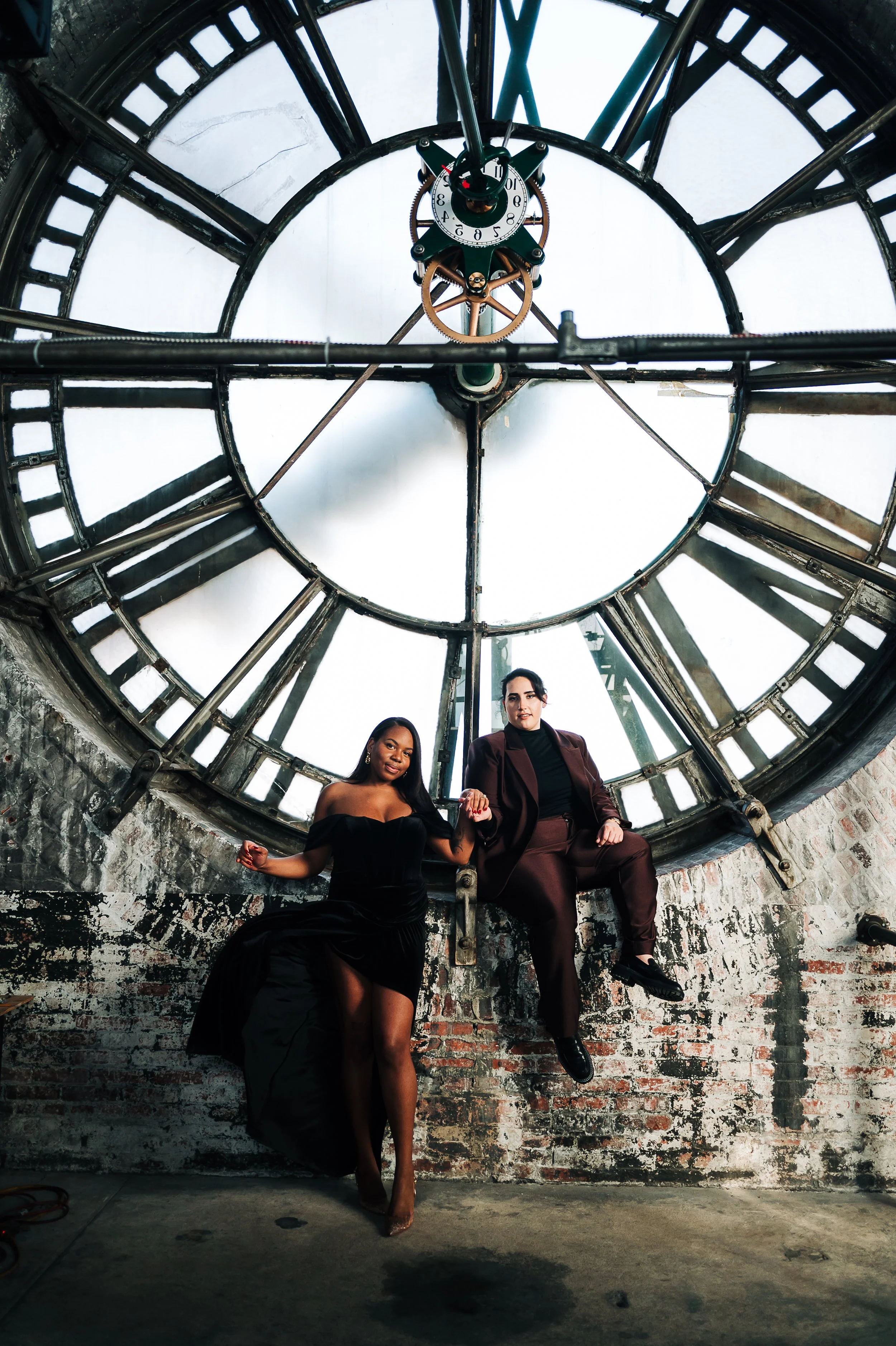 same sex engagement at the promo seltzer arts tower in baltimore