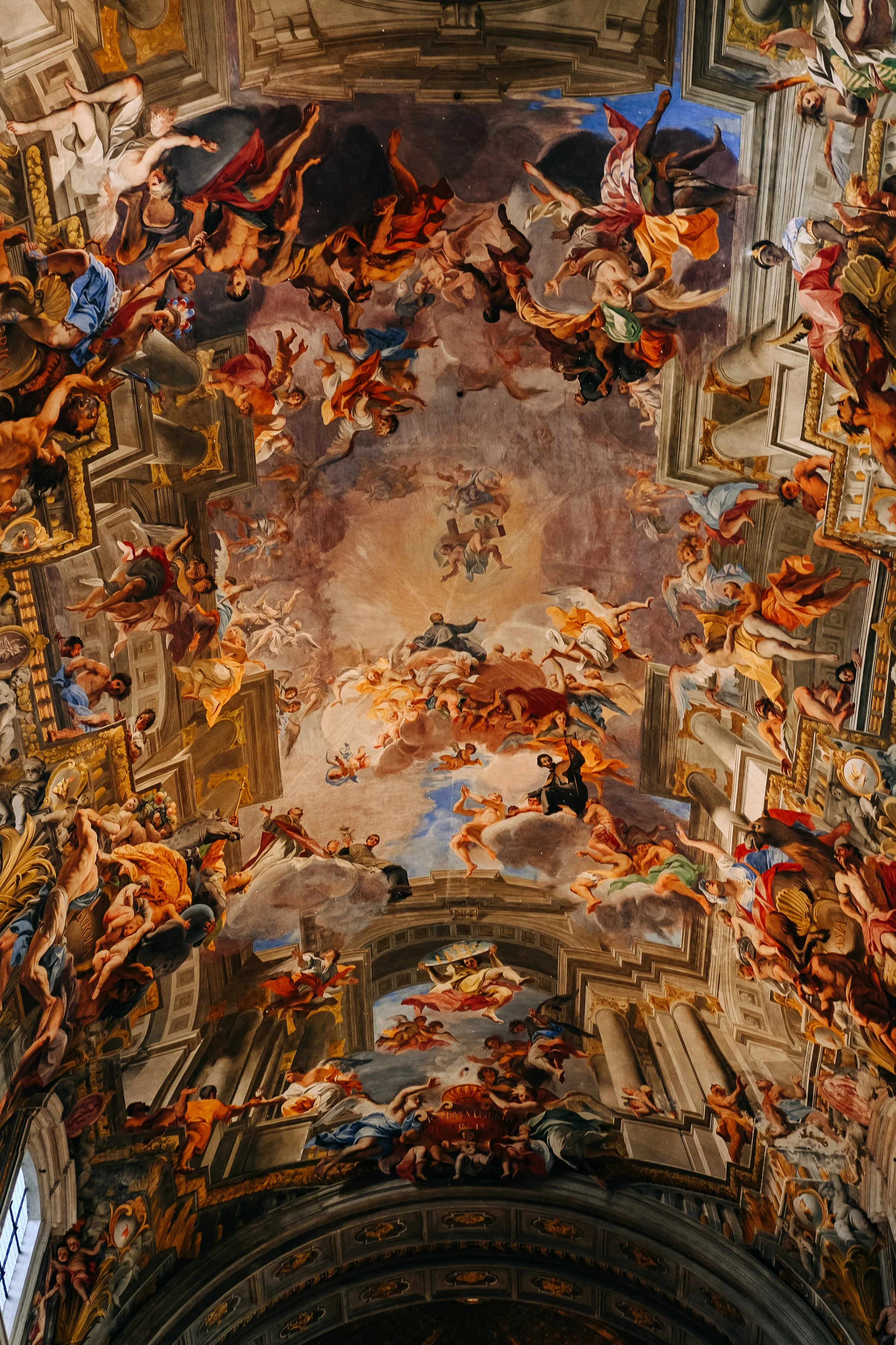 Roman architecture in central Rome Italy