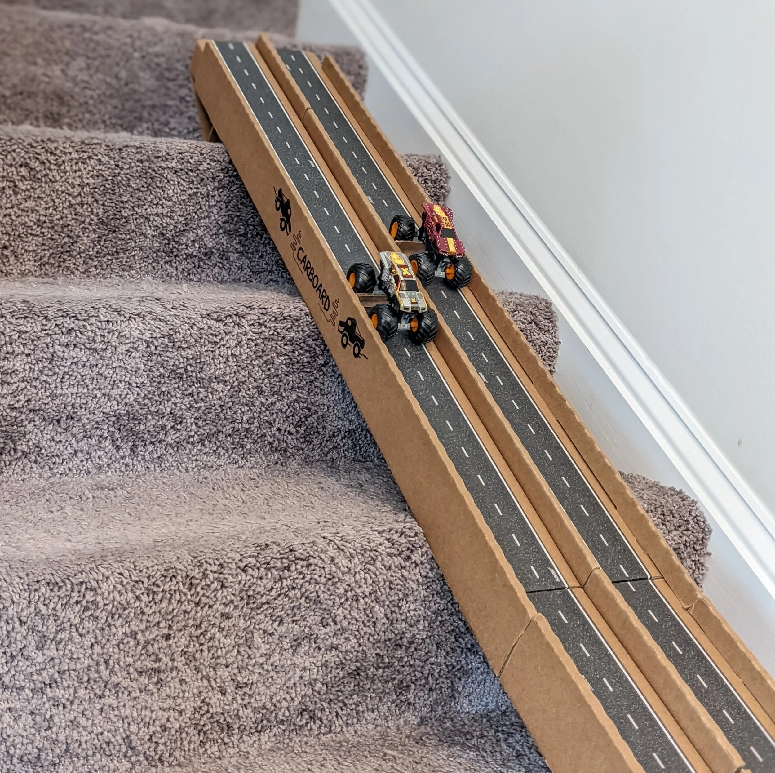 Homemade Cardboard Race Track