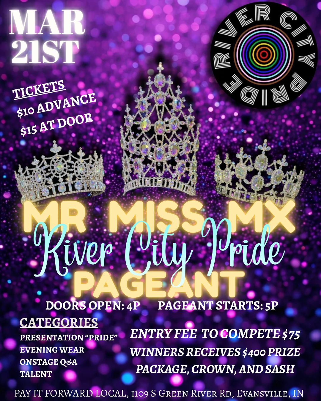 Mr, Miss & Mx River City Pride Pageant