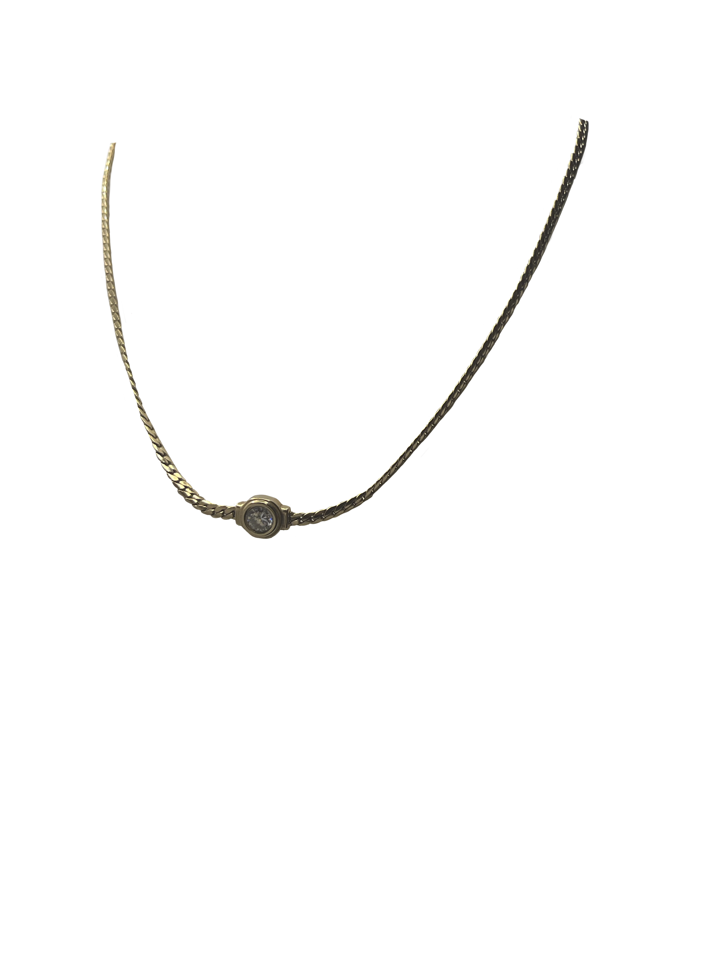Petite Bezel Necklace