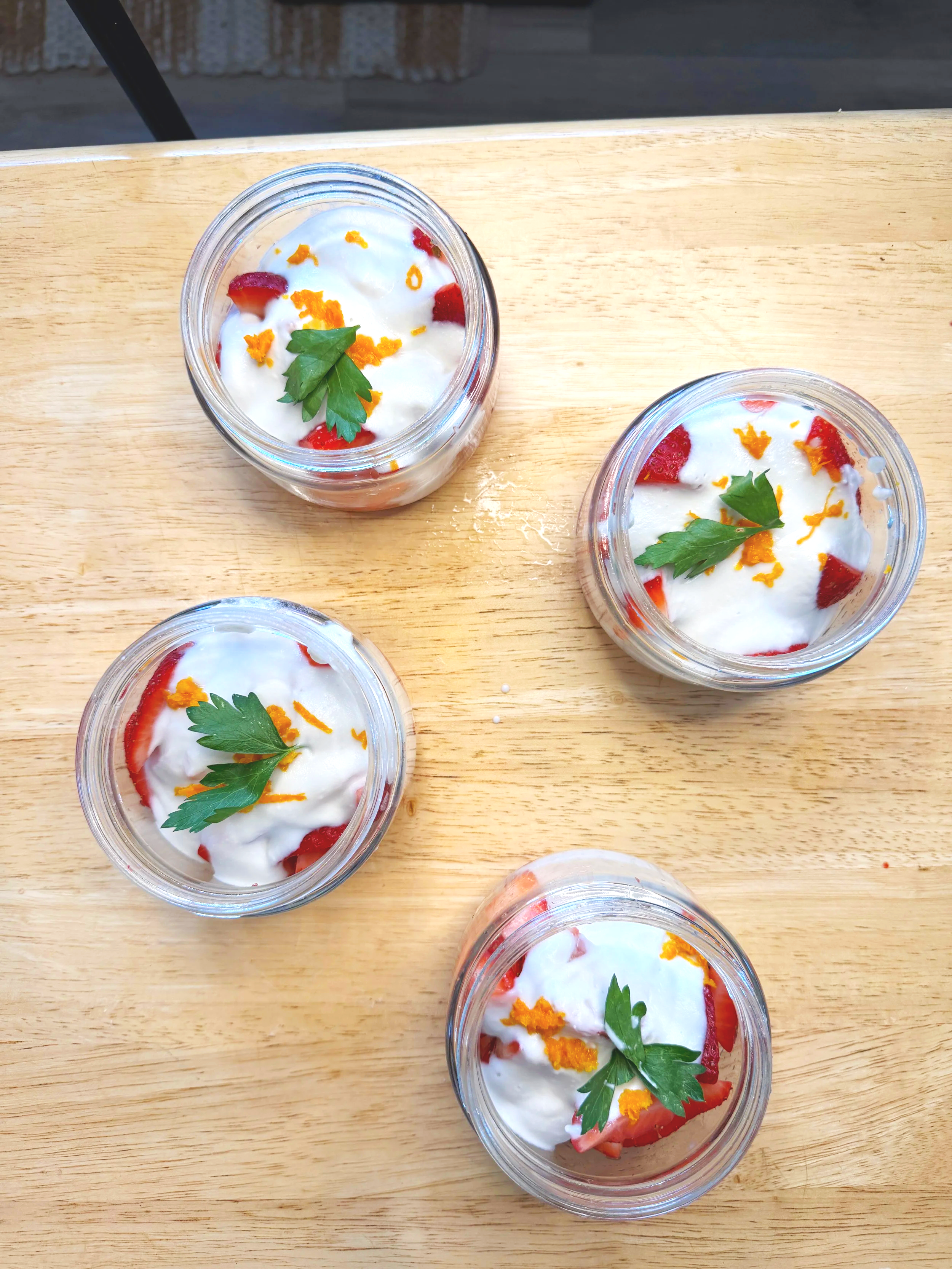 Strawberries with Whipped Coconut Cream