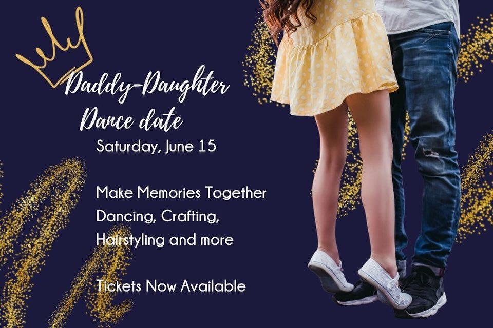 DO YOU HAVE YOUR TICKETS YET?

A perfect gift for the dynamic daddy-daughter-duo in your life, our Father&rsquo;s Day Dance Date is sure to be a hit with little princesses and their daddies. 

Crafts, snacks, a hairstyling lesson and a professionally