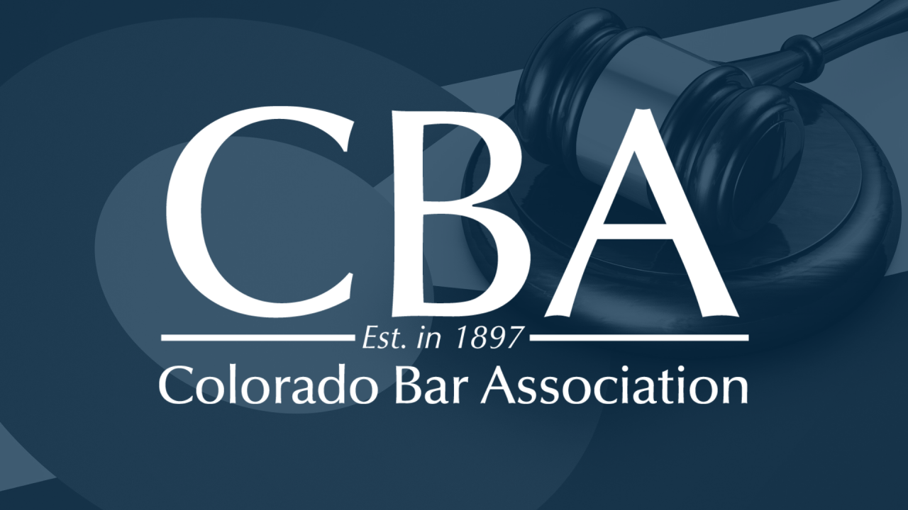 Colorado Bar Association logo.