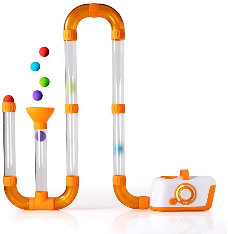 Air Toobz and the accessory sets make for hours of ball launching fun! The blower unit is rechargeable, so no batteries required!