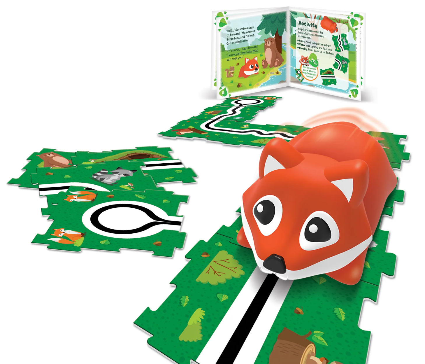 Coding Critters - Go-Pets from Learning Resources teach pre-coding skills by having students create paths for their critter to follow. They are an inexpensive, portable toy that's perfect for young preschoolers - available as a fox, chameleon or narw