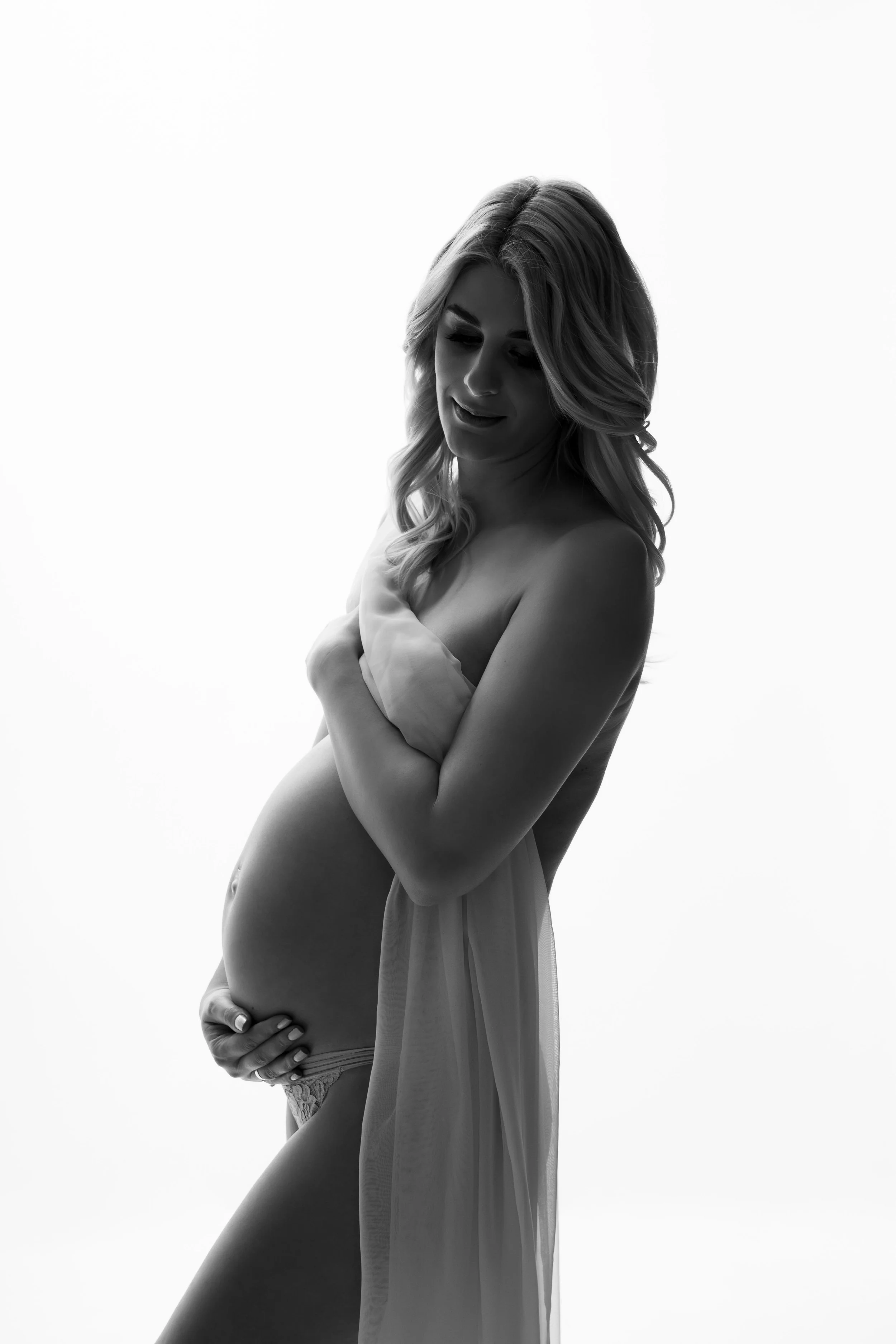 Művészi akt kismama fotózás