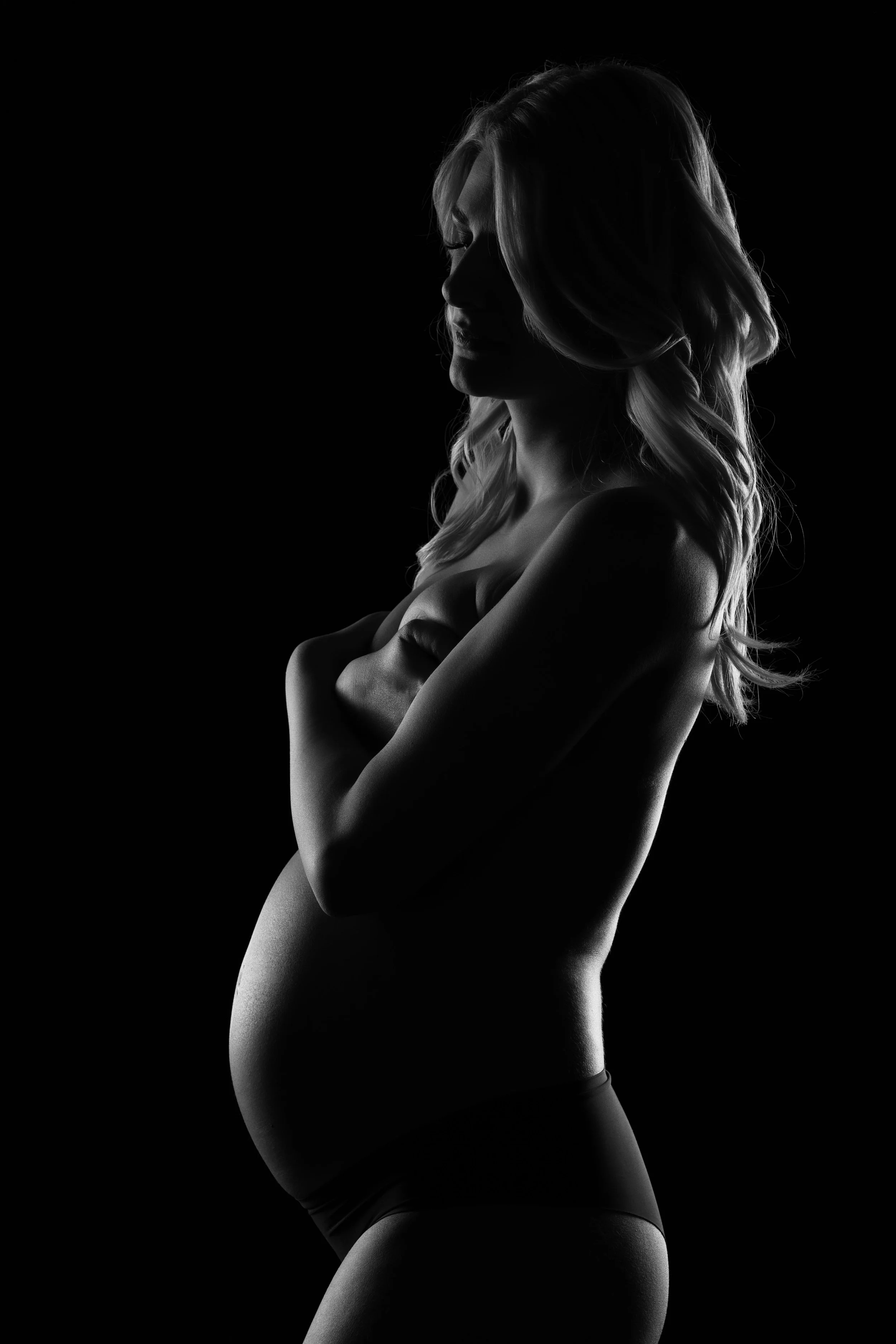 Művészi akt kismama fotózás